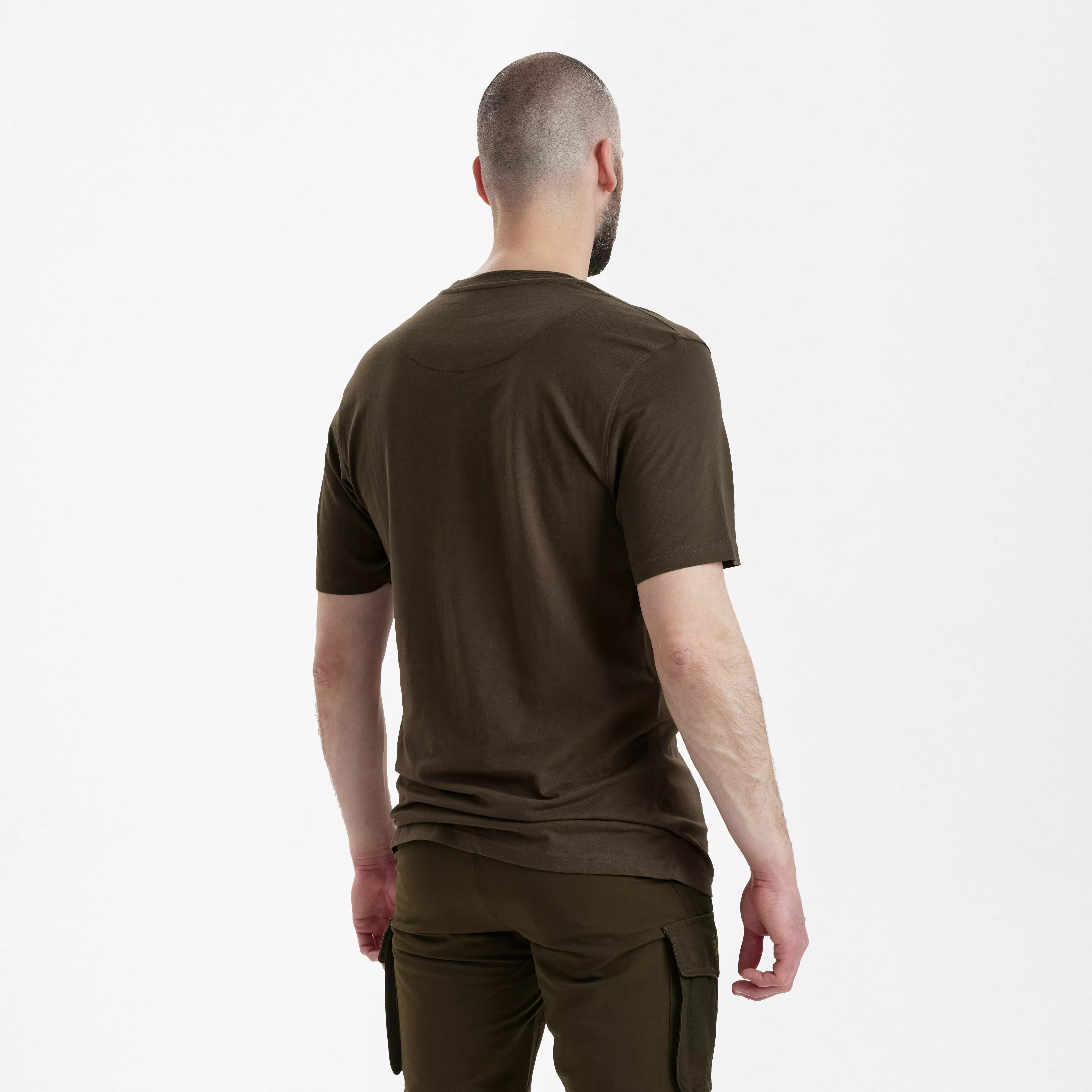 T-Shirt 2 pak - Green/Brown Leaf