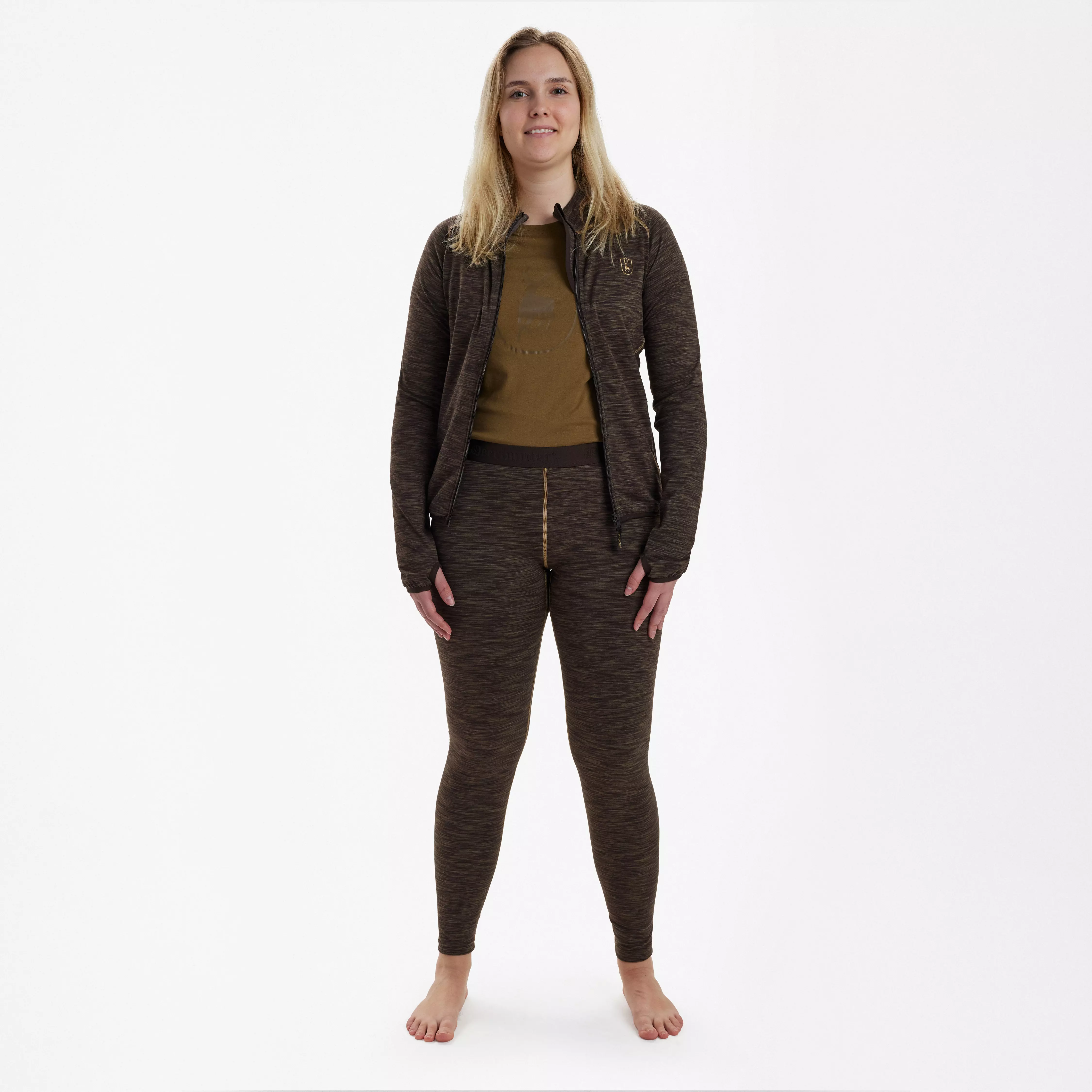 Lady Insulated Leggings - Brown Melange Lady Insulated Leggings - Brown Melange