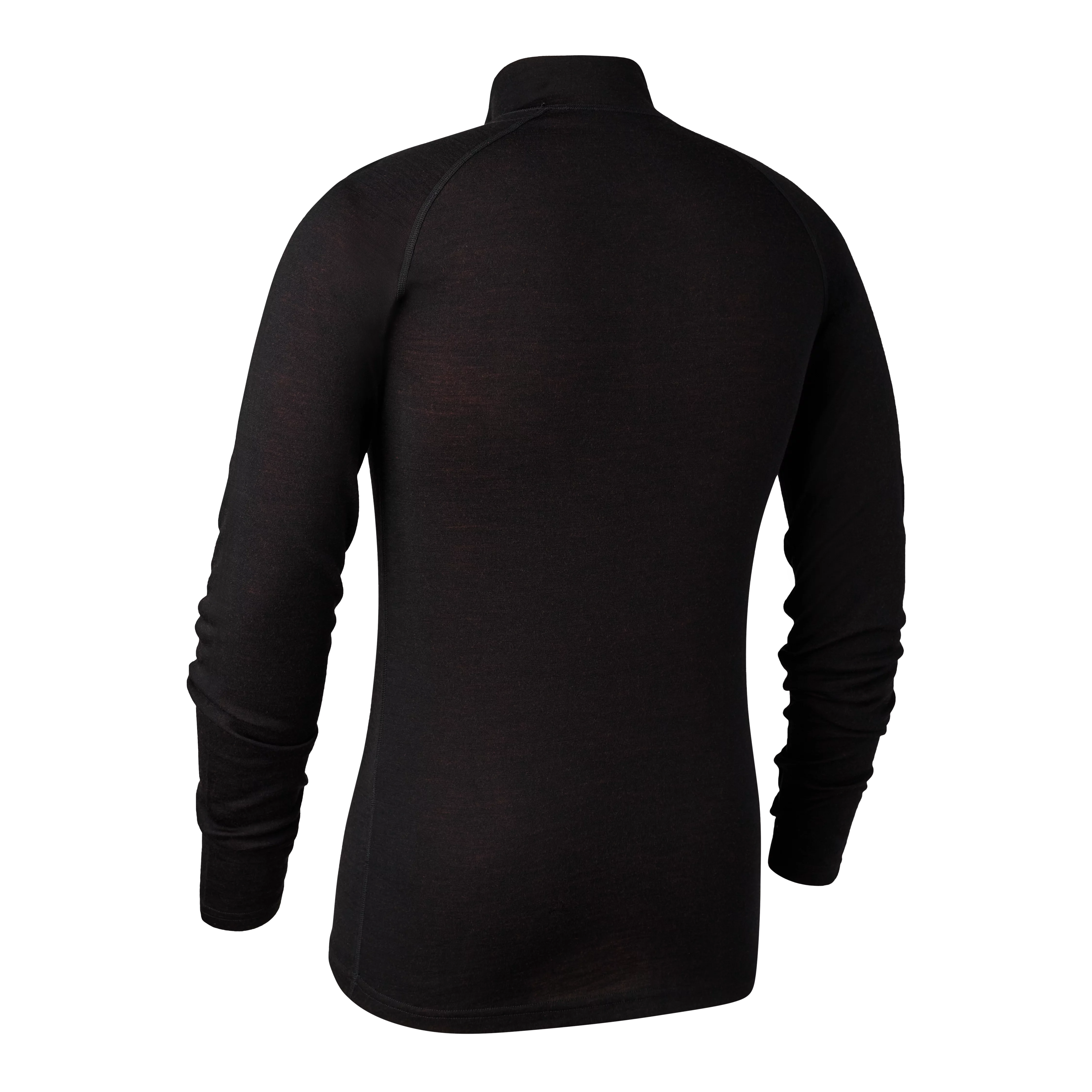 Quinn Merino-Unterhemd mit ½-Reißverschluss - Black Oak