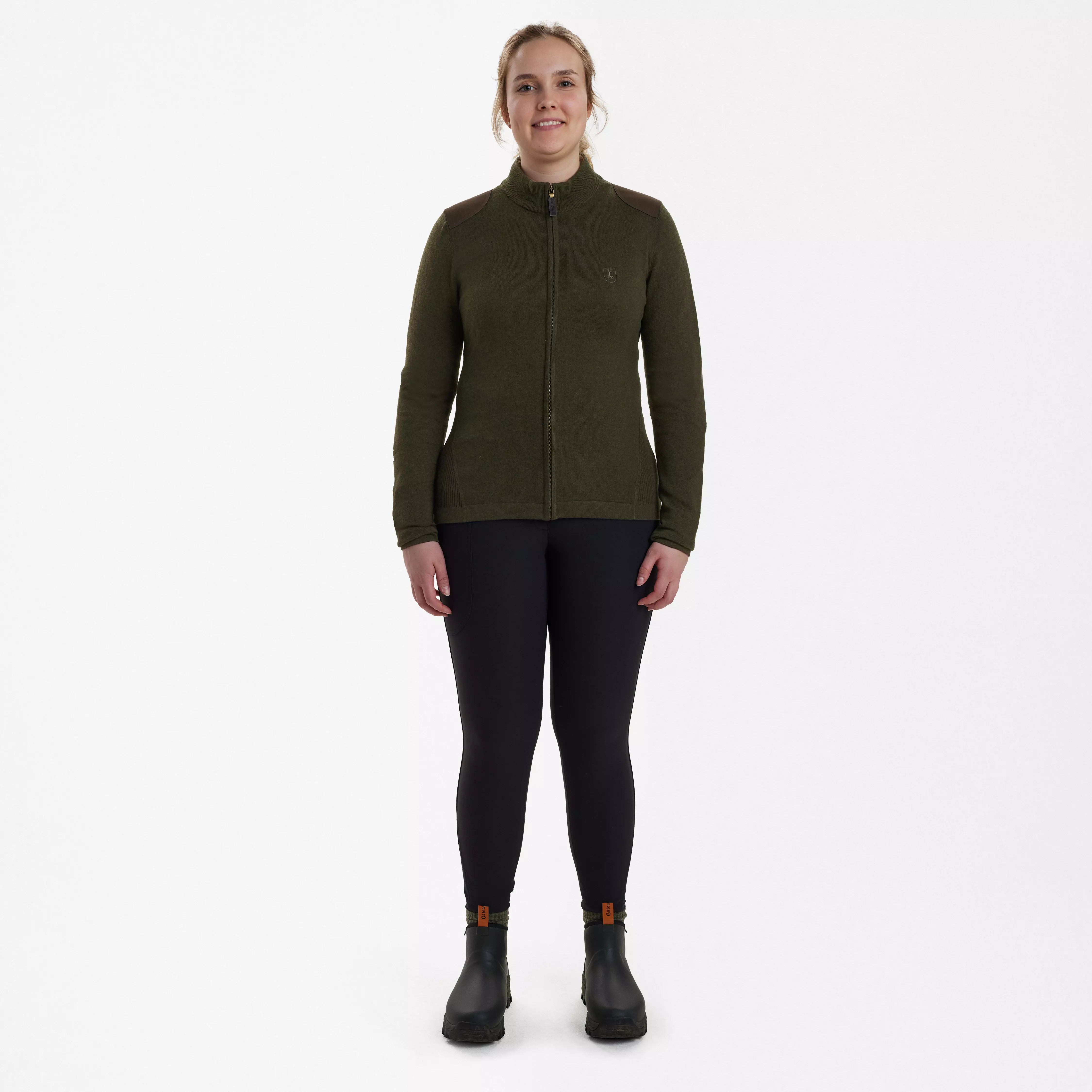 Lady Darlington Strick-Cardigan - Green Melange Lady Darlington Strick-Cardigan - Green Melange