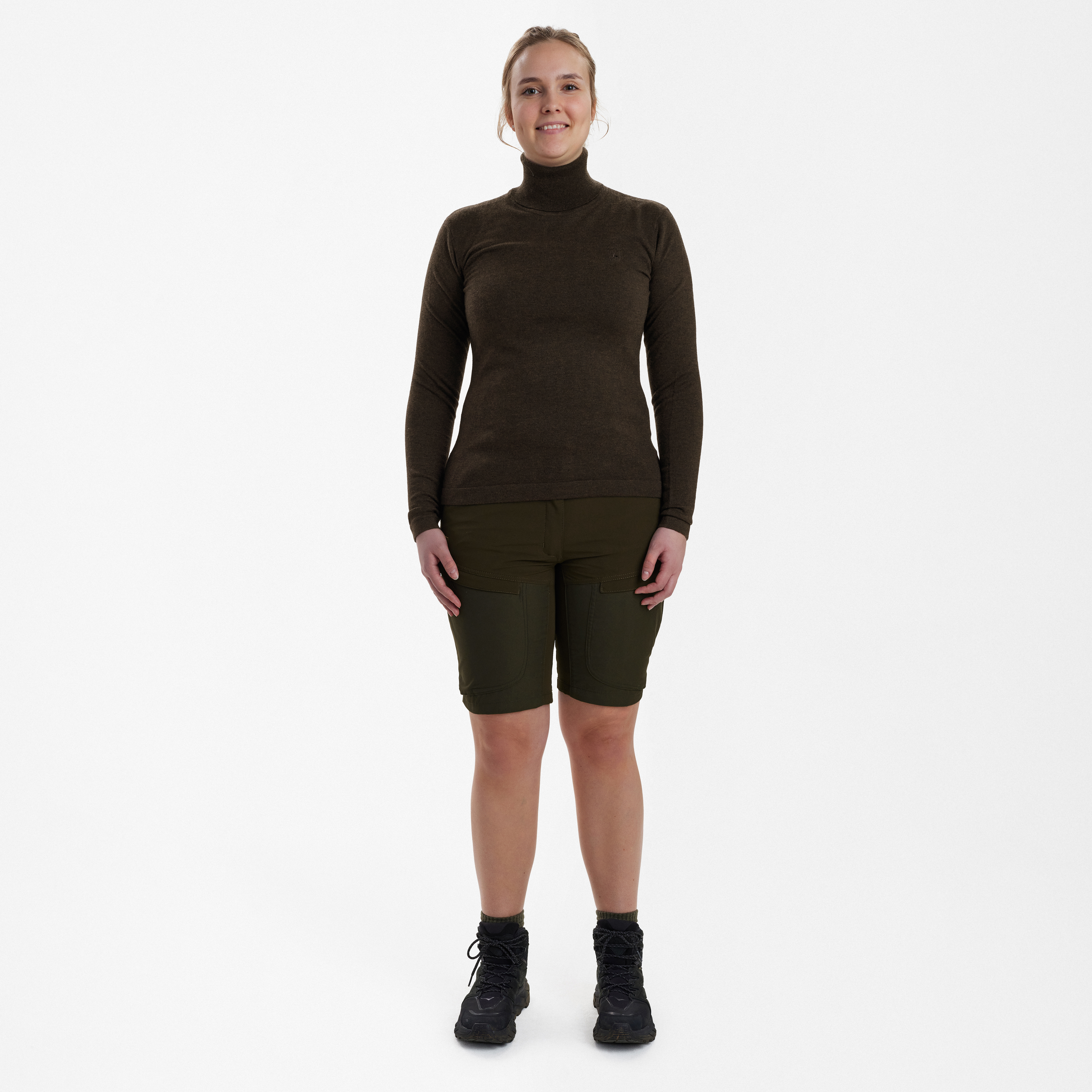 Lady Darlington Rollkragen - Dark Elm