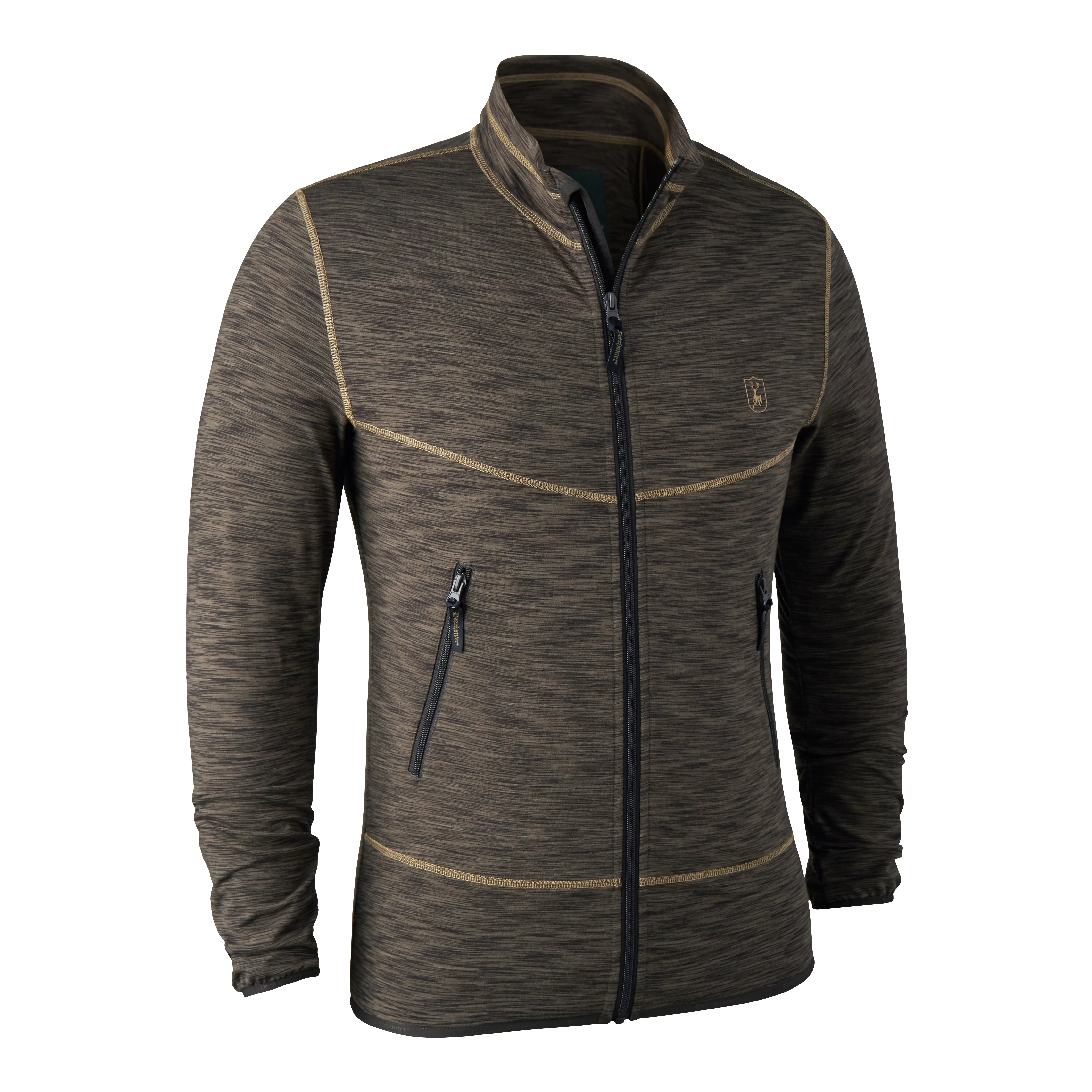 Norden Insulated Fleece - Brown Melange Norden Insulated Fleece - Brown Melange