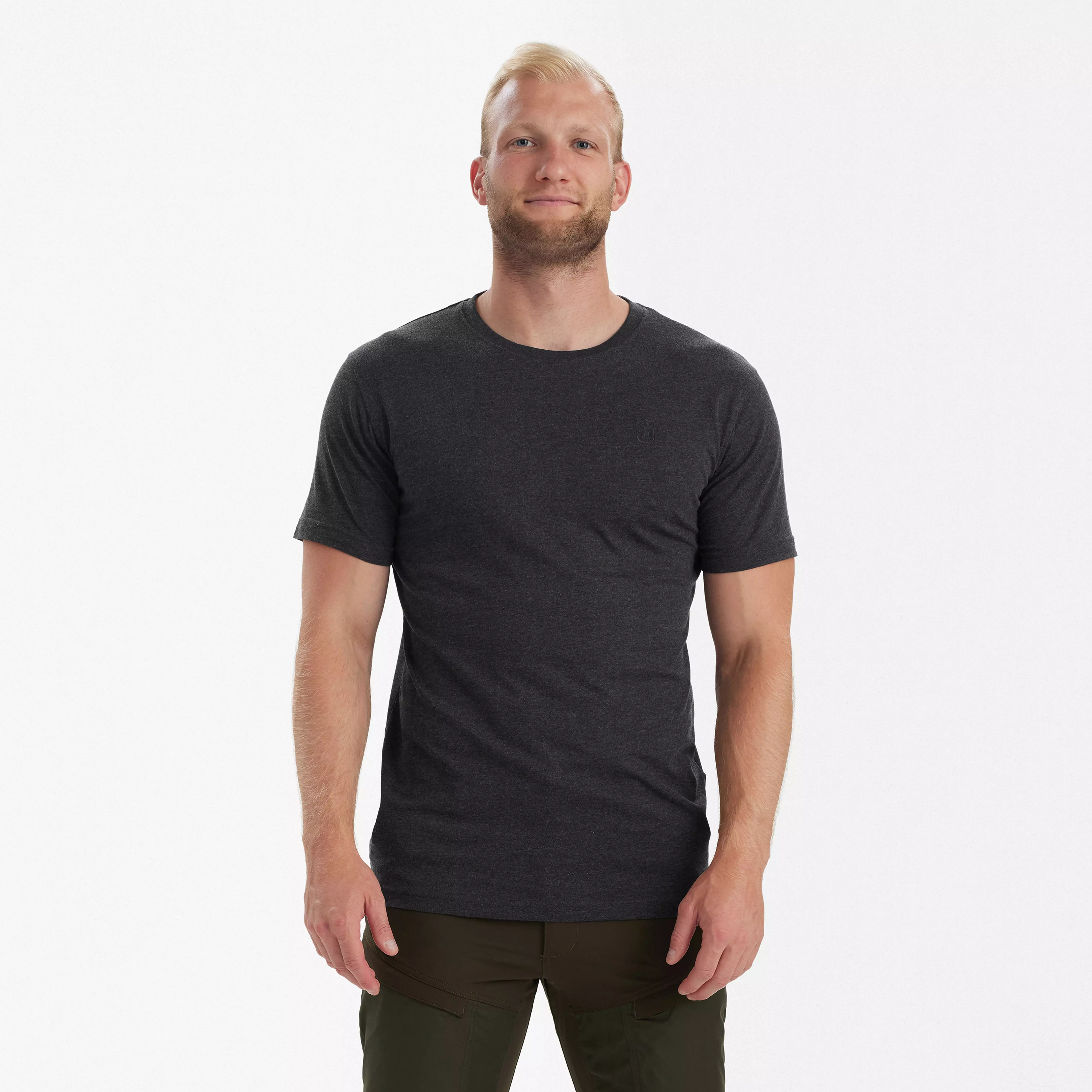 Basic T-Shirt im 2er-Pack - Adventure Green Melange Basic T-Shirt im 2er-Pack - Adventure Green Melange