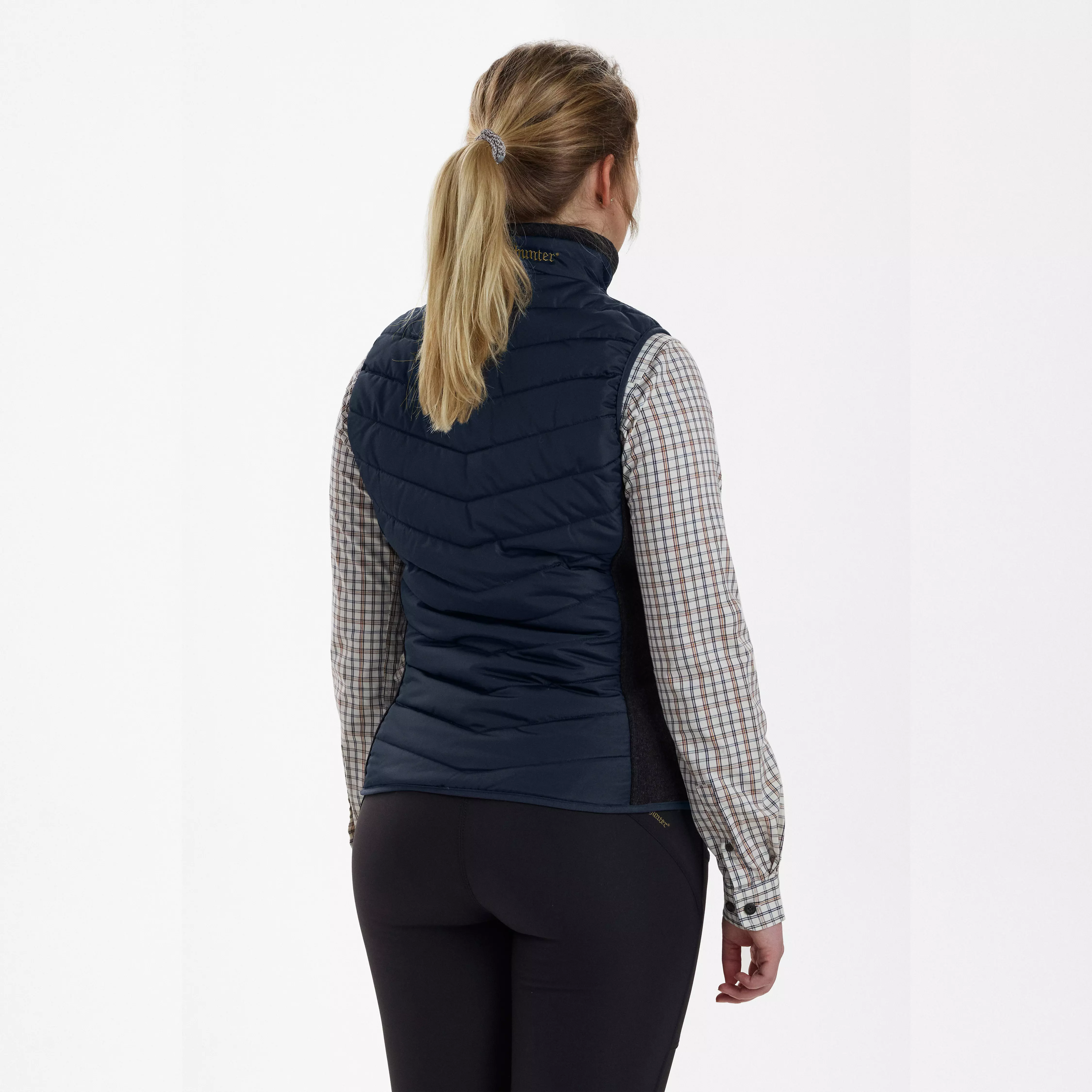 Lady Caroline Wattierte Weste - Dark Blue