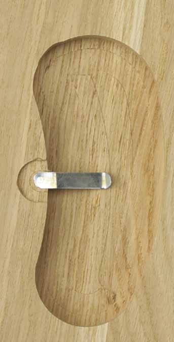 Rehbockbrett Eiche 6 - 20x12 cm Dunkel 