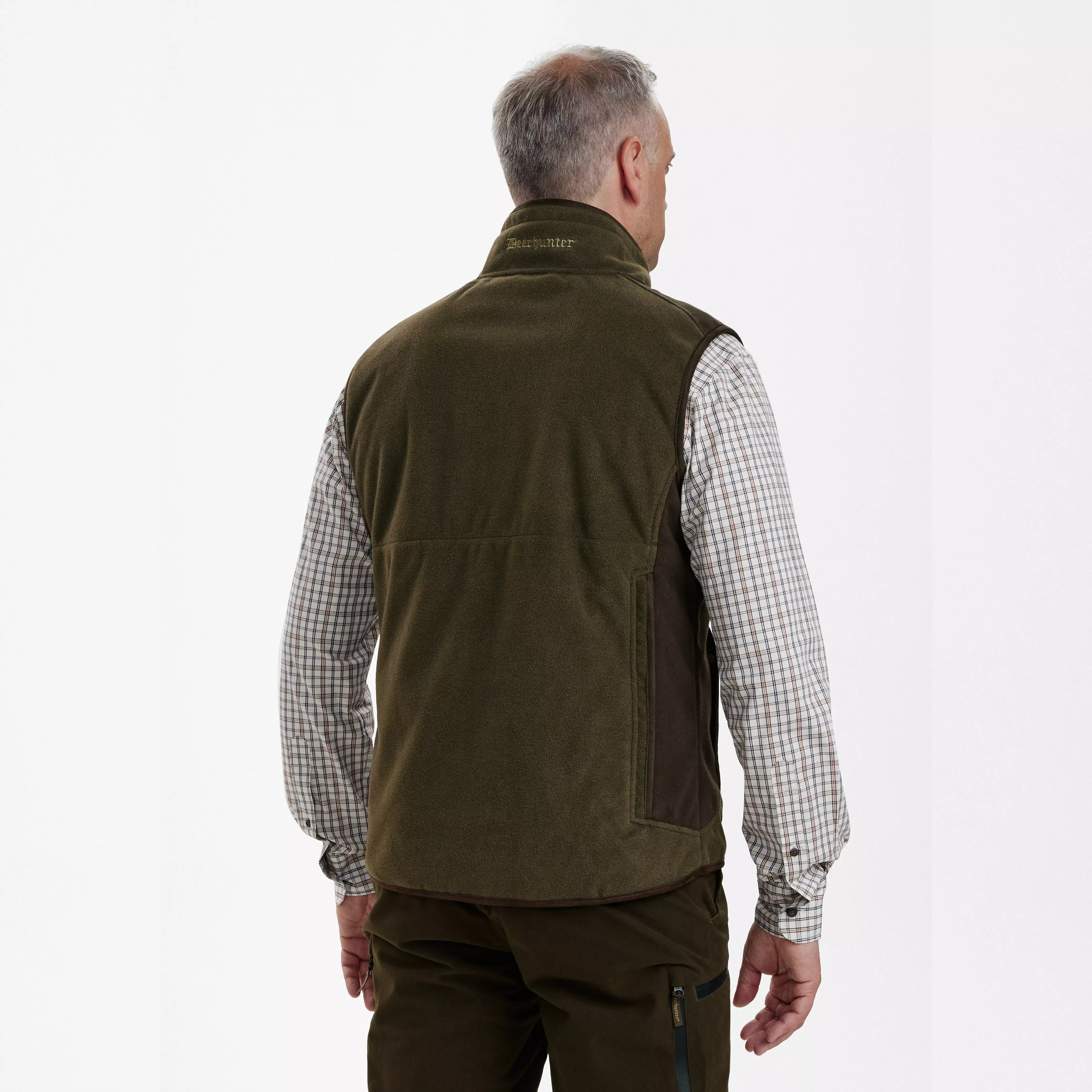 Gamekeeper Bonded Fleece Weste - Graphite Green Melange