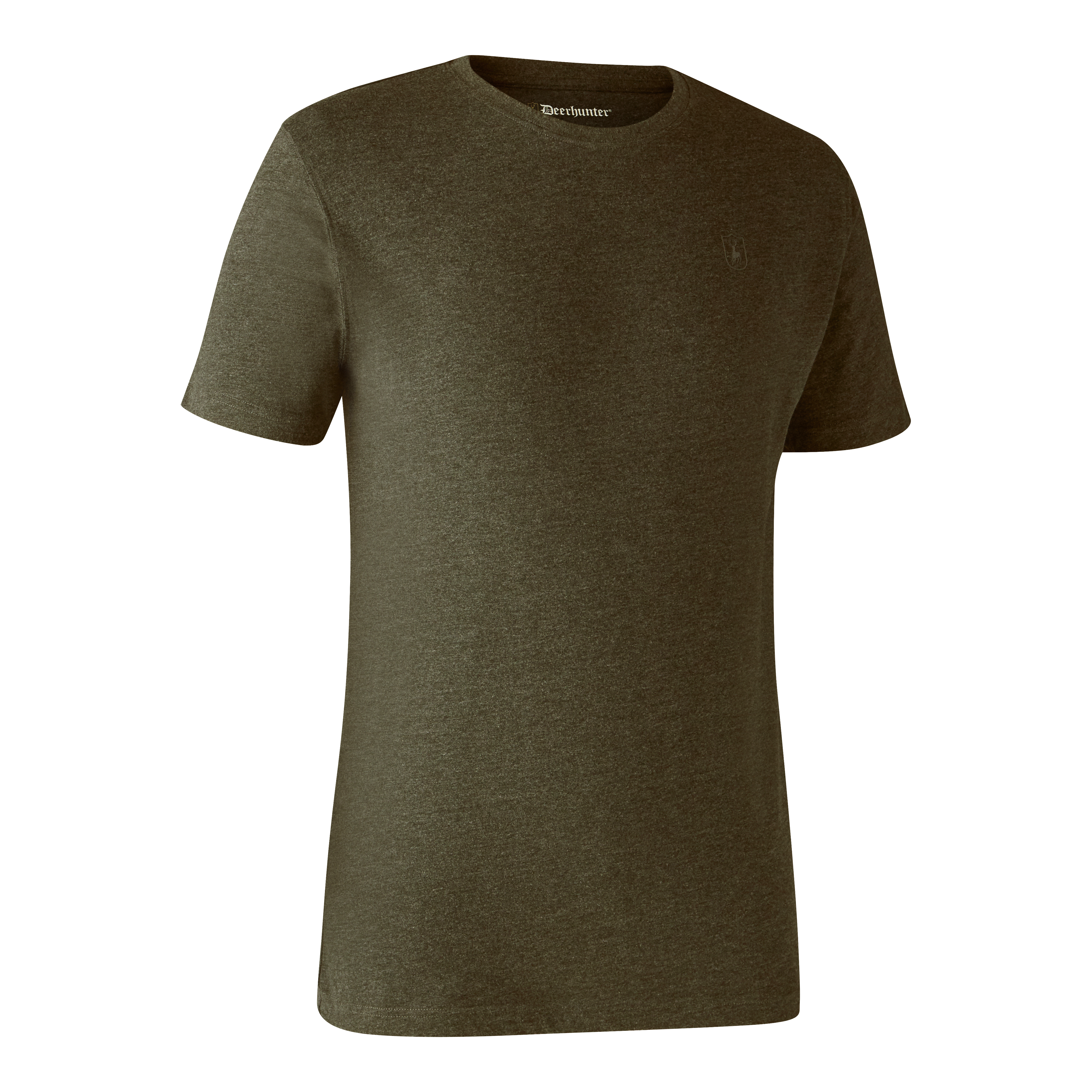 Basic T-Shirt im 2er-Pack - Adventure Green mel/Brown Leaf mel.