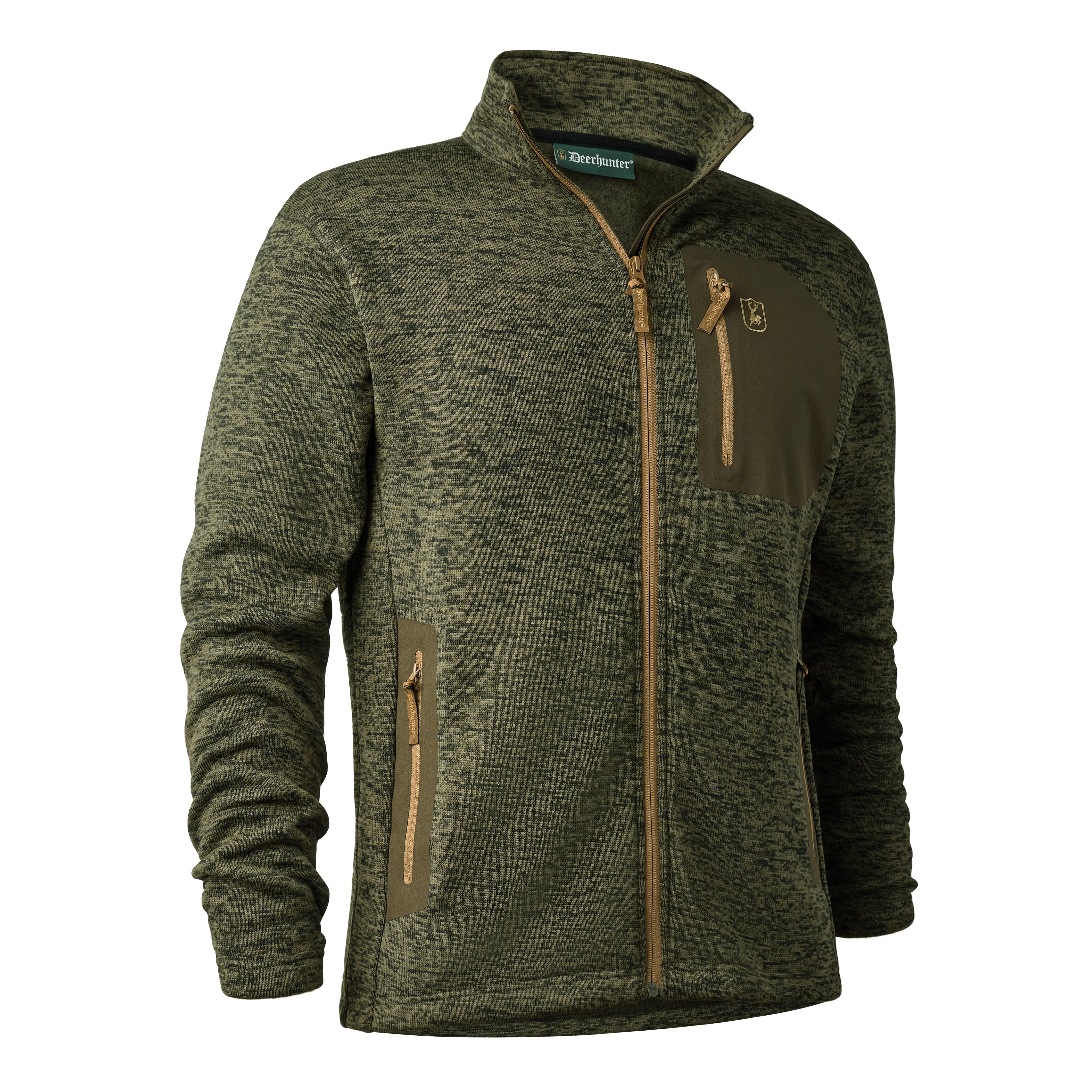 Sarek Strickjacke - Olive Night melange