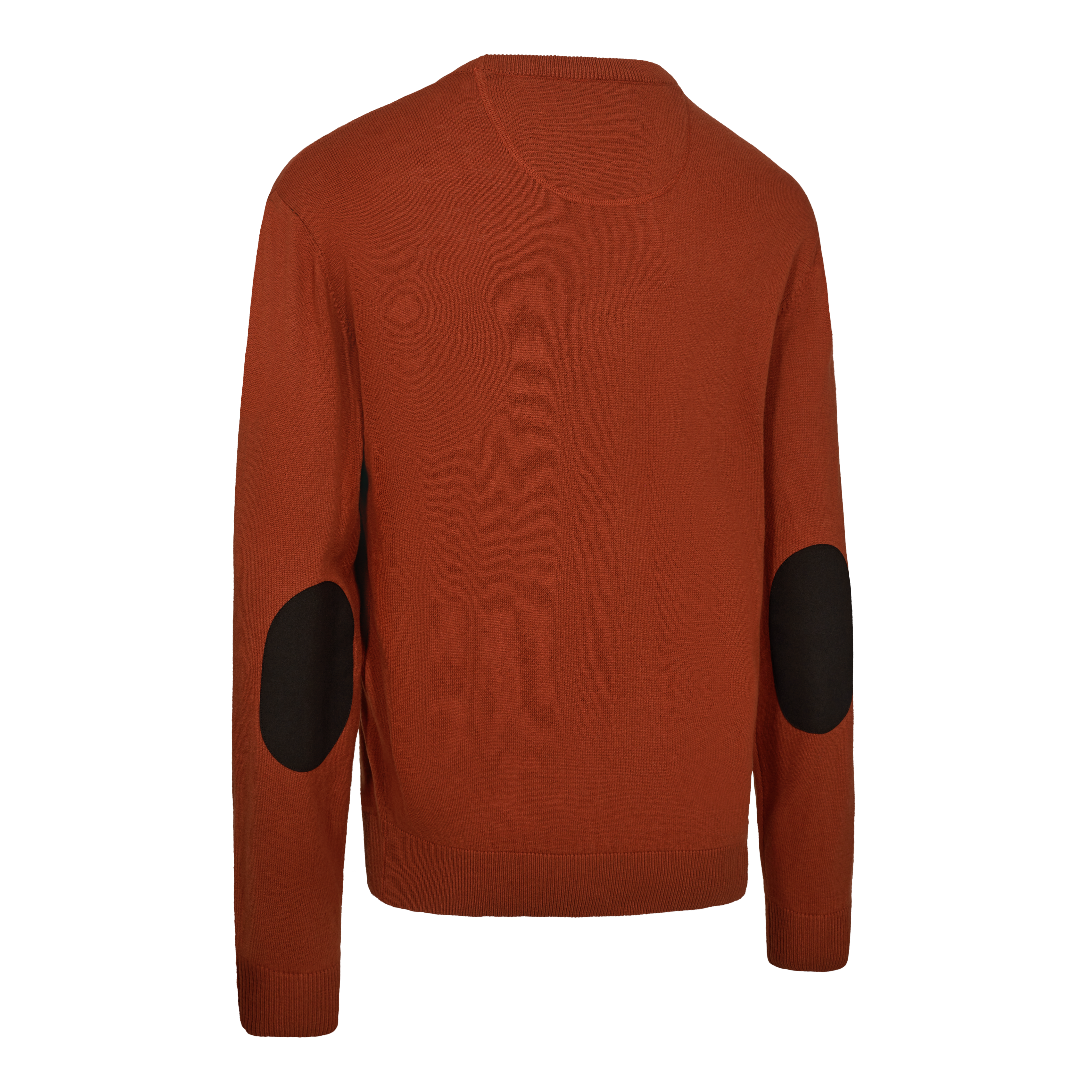 Harrington Strickpullover mit Rundhalsausschnitt - Oak Rust Melange