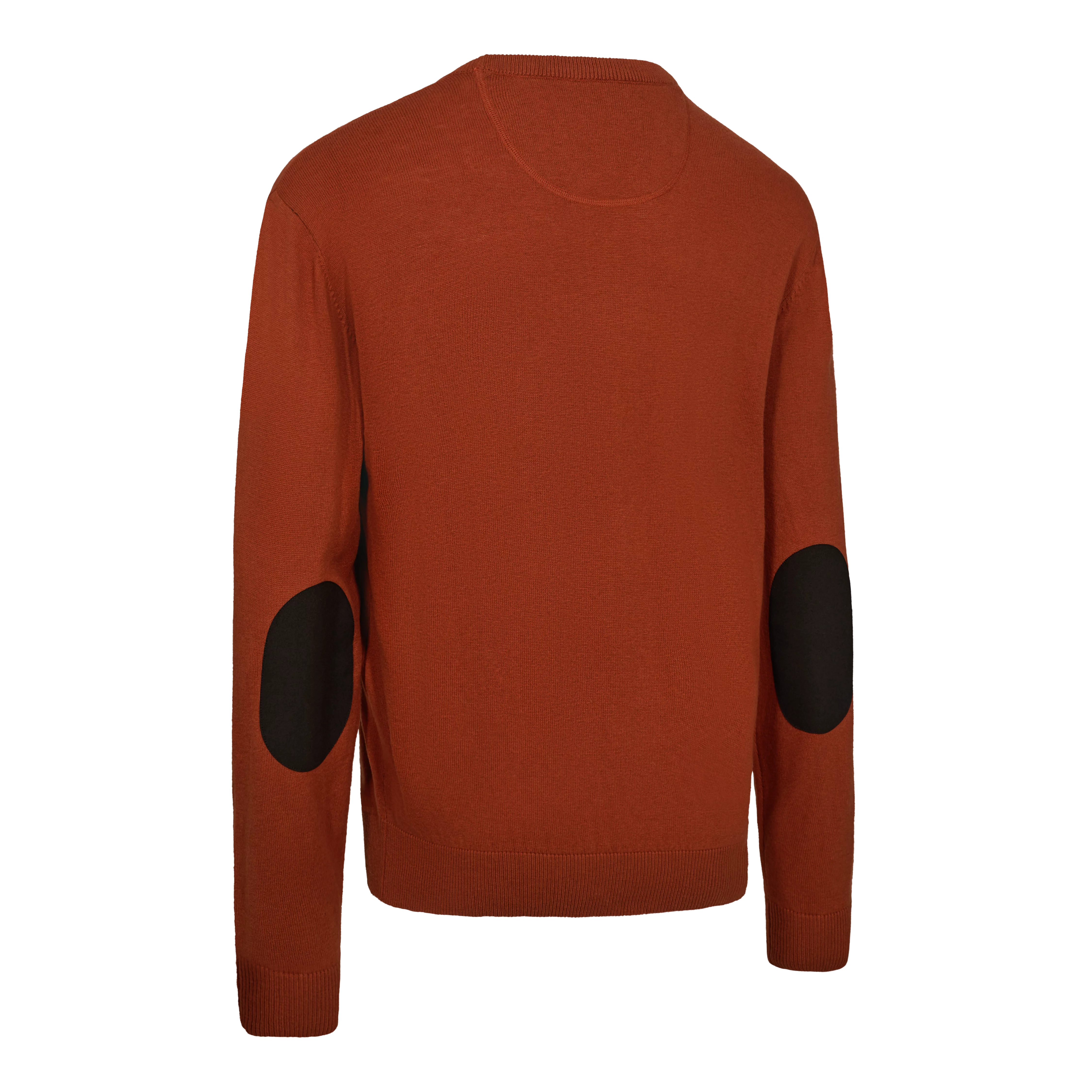 Harrington Strickpullover mit Rundhalsausschnitt - Oak Rust Melange