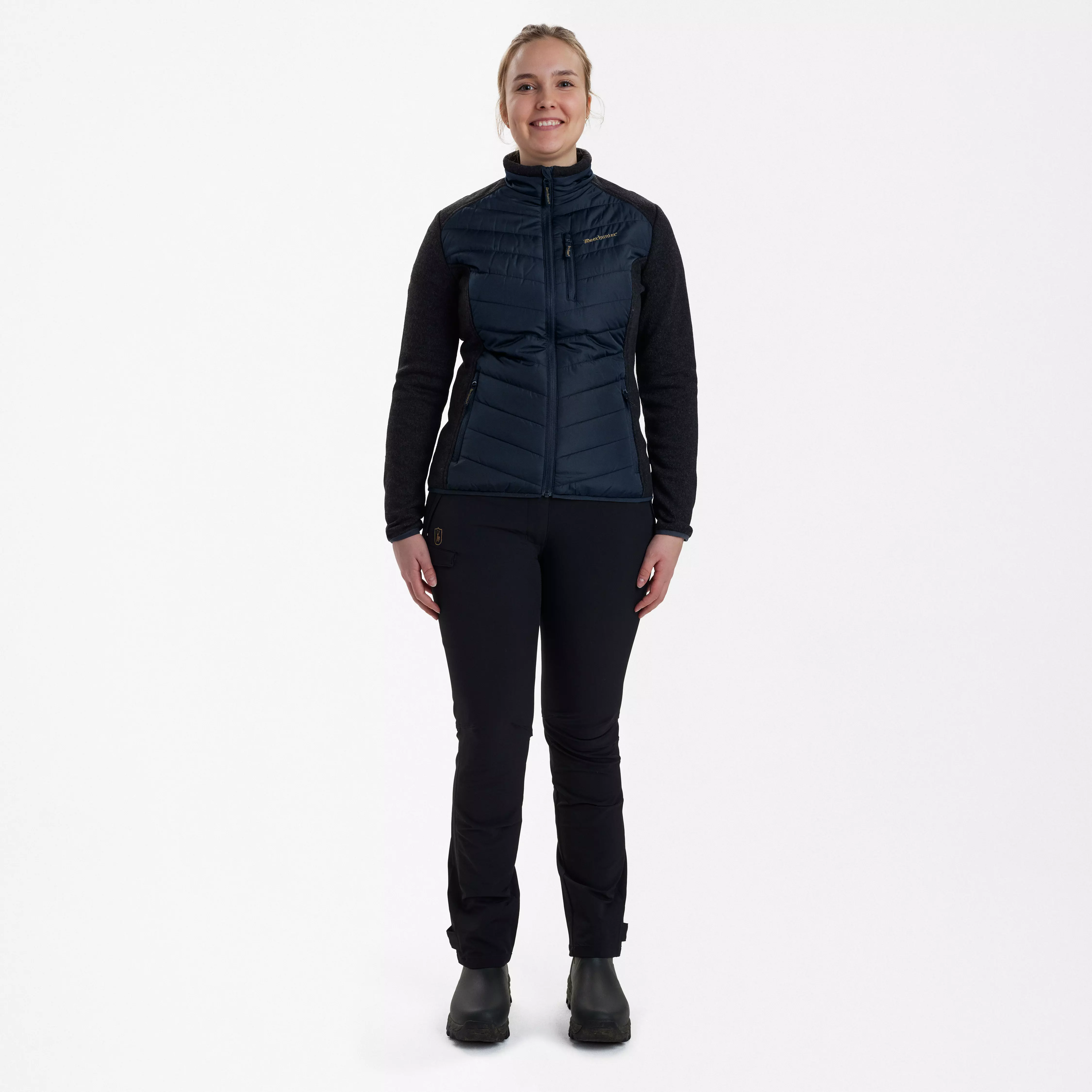 Lady Caroline Wattierte Jacke - Dark Blue Lady Caroline Wattierte Jacke - Dark Blue