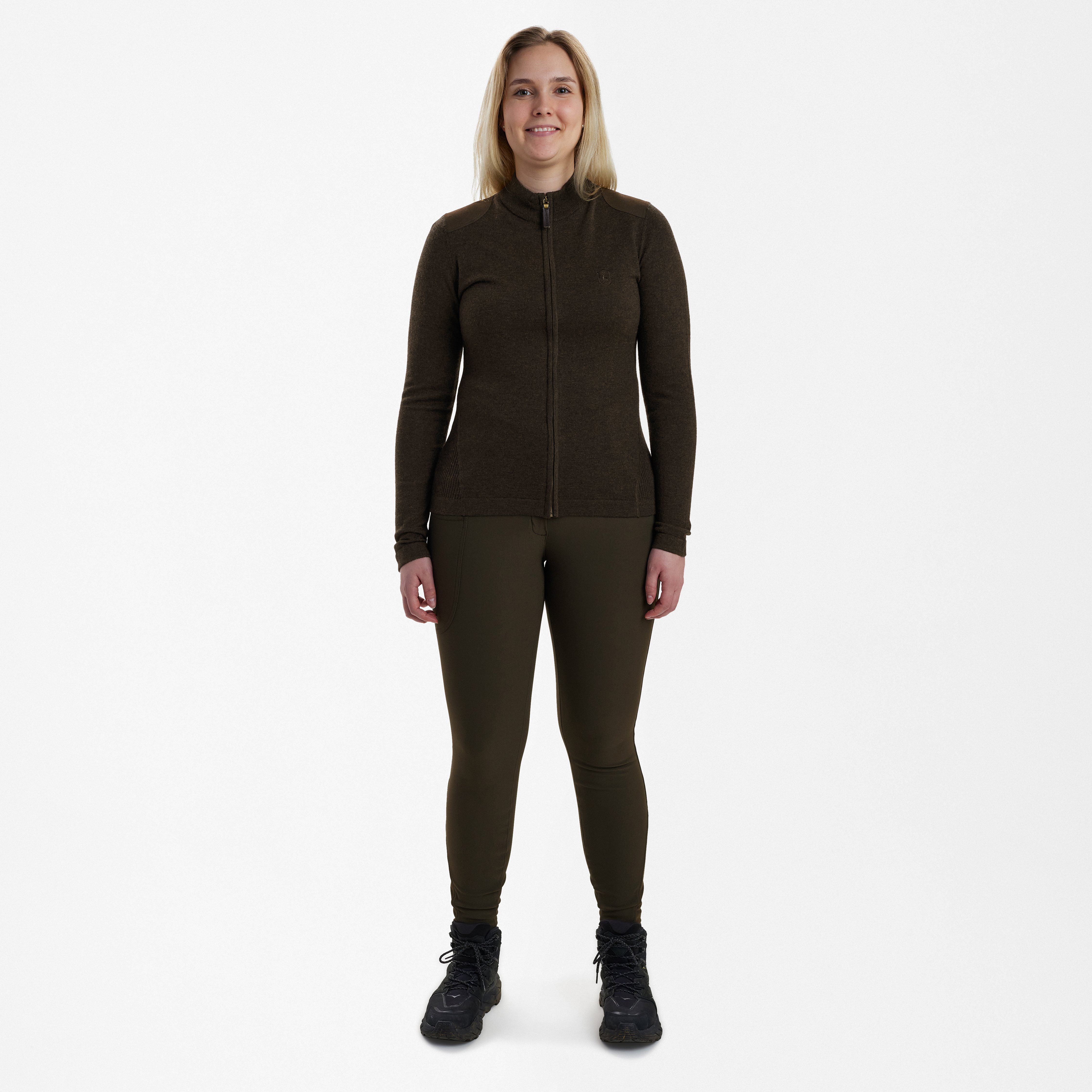 Lady Darlington Strick-Cardigan - Dark Elm