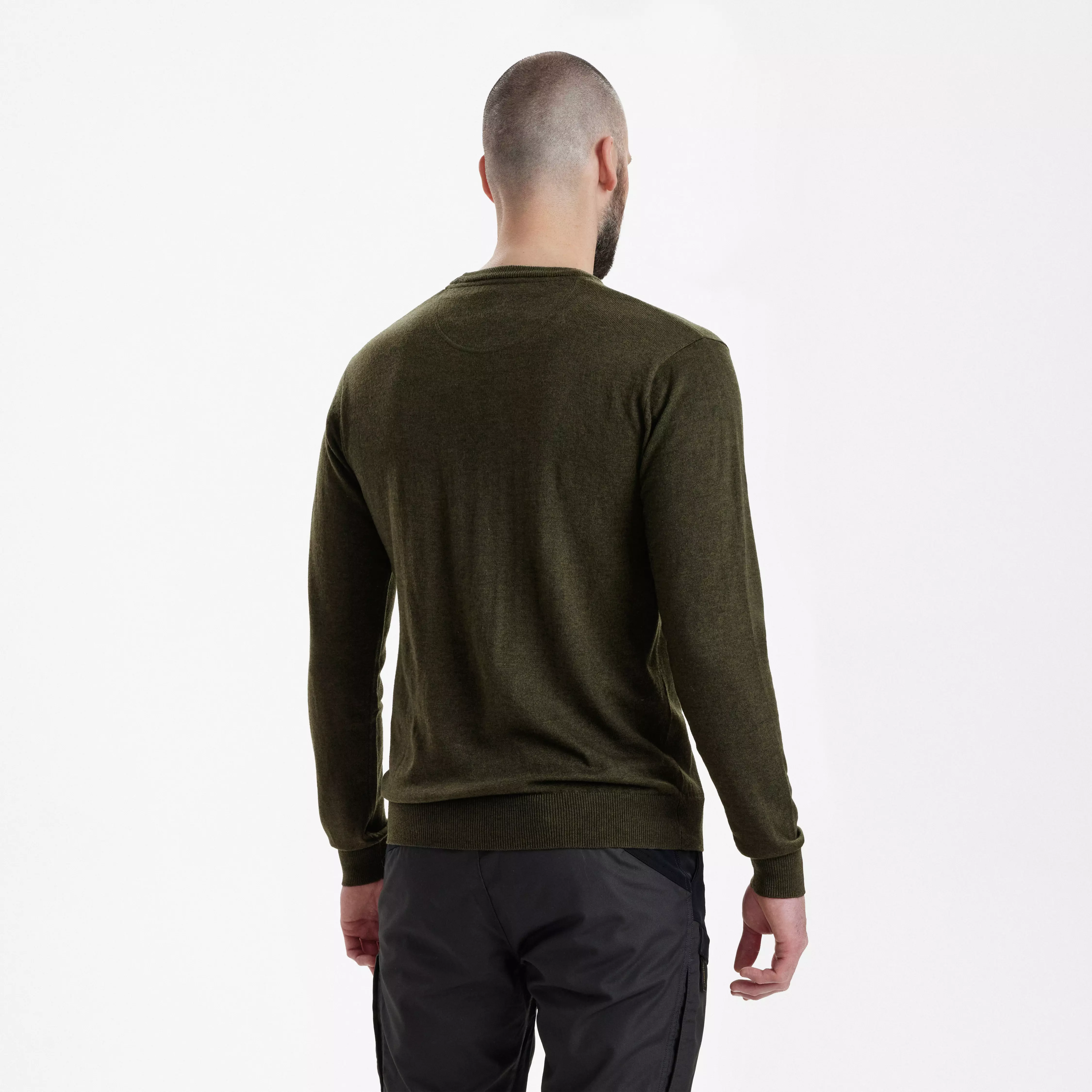 Kingston Pullover mit Rundhalsausschnitt - Green Melange
