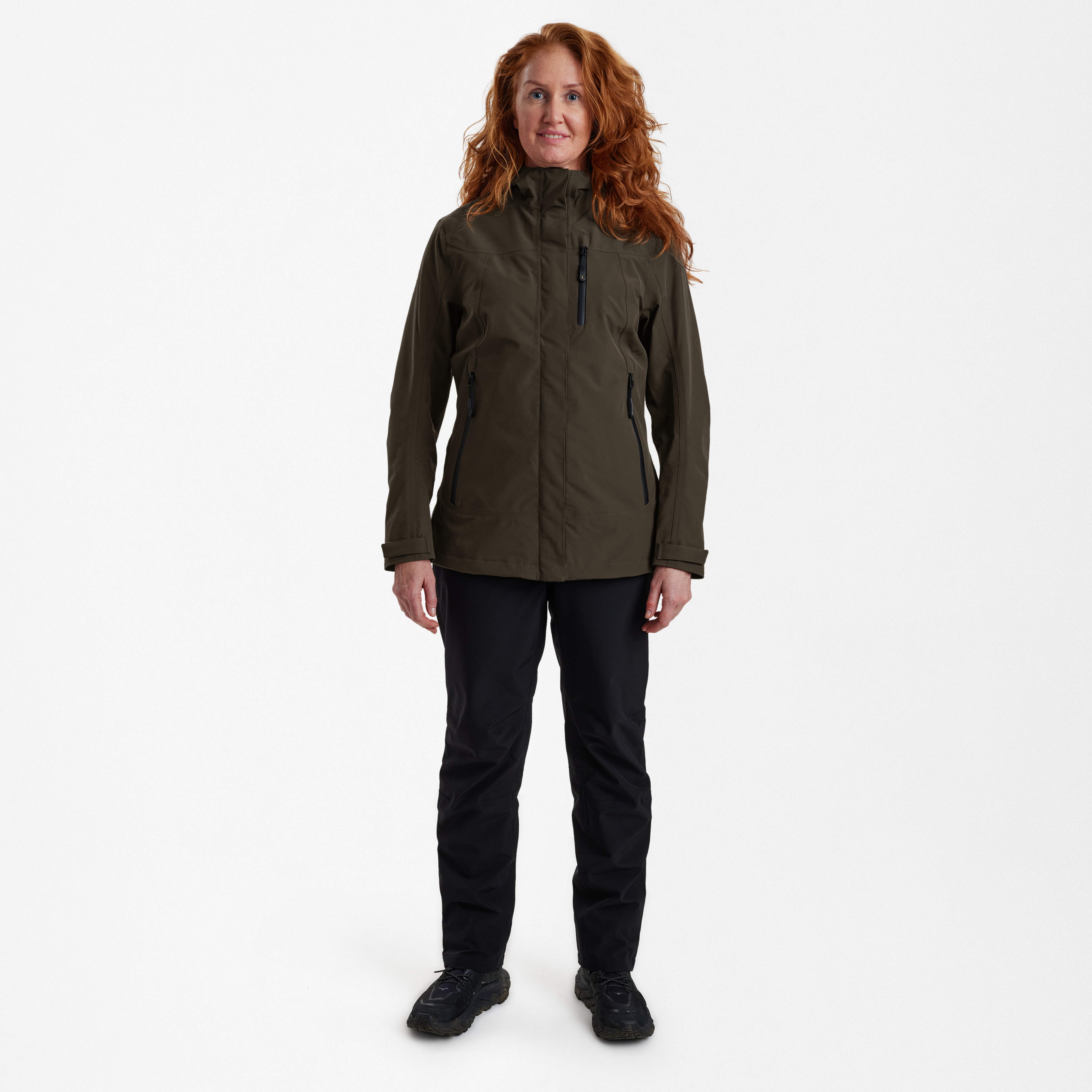 Lady Sarek Shell Jacke mit Kapuze - Fallen Leaf