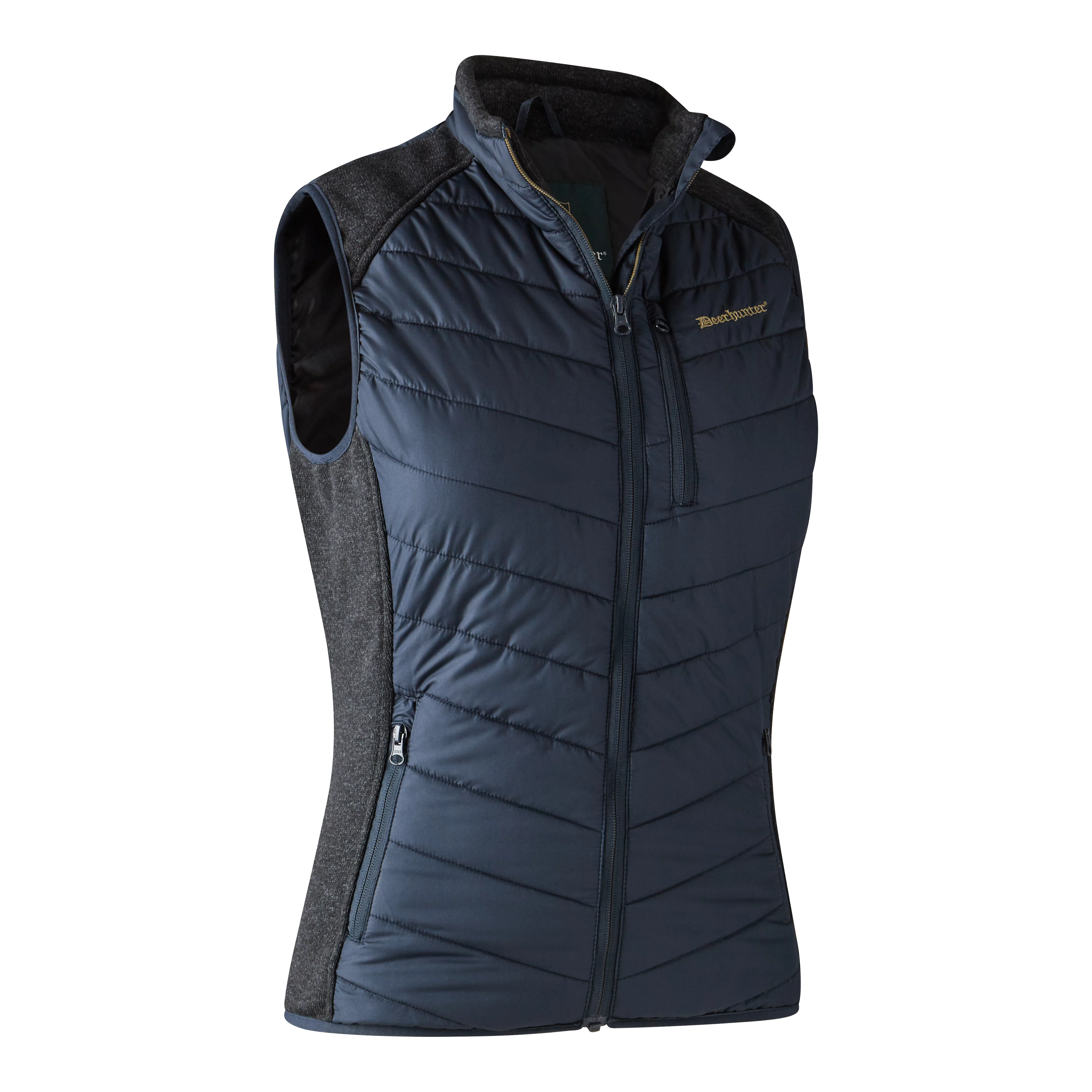 Lady Caroline Wattierte Weste - Dark Blue