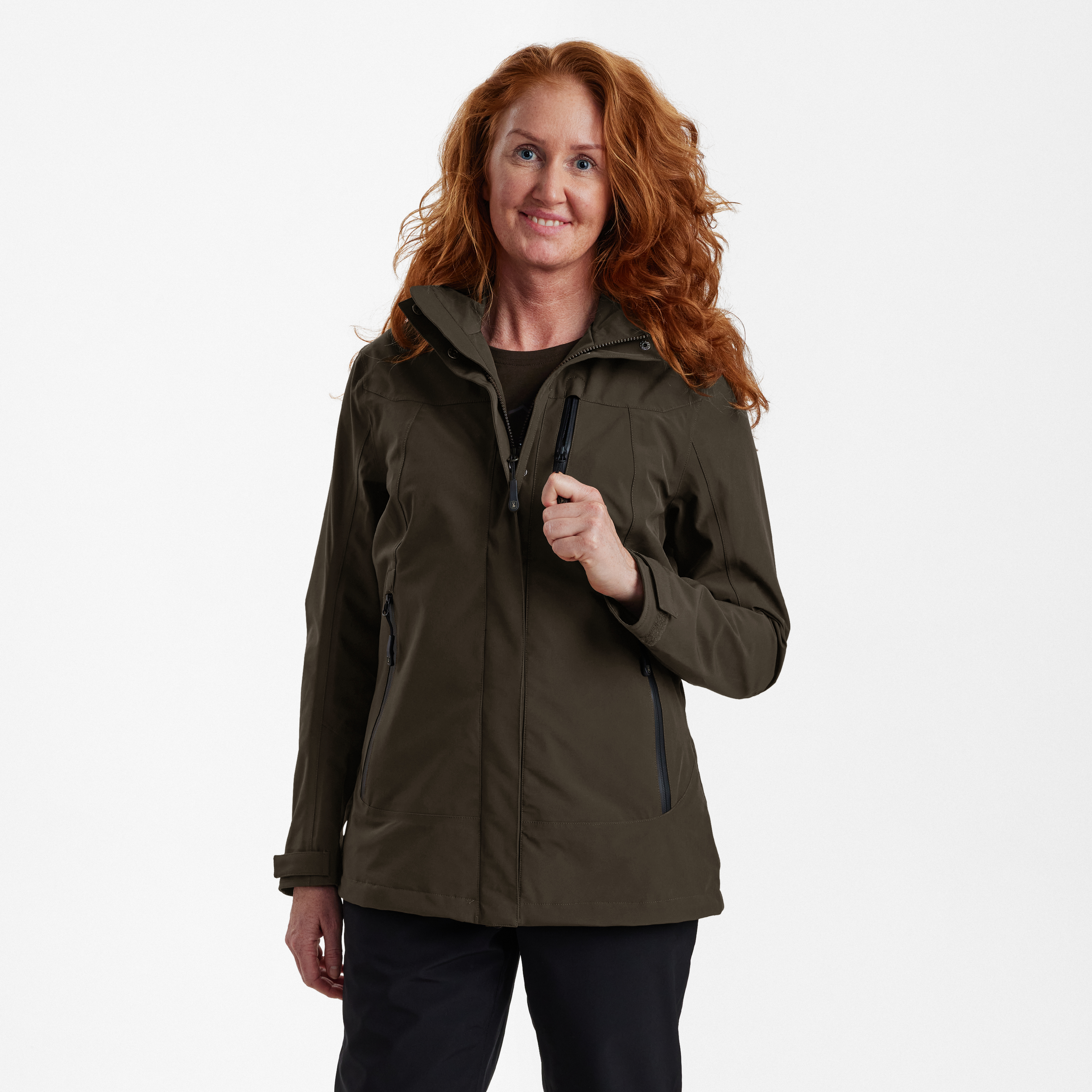 Lady Sarek Shell Jacke mit Kapuze - Fallen Leaf