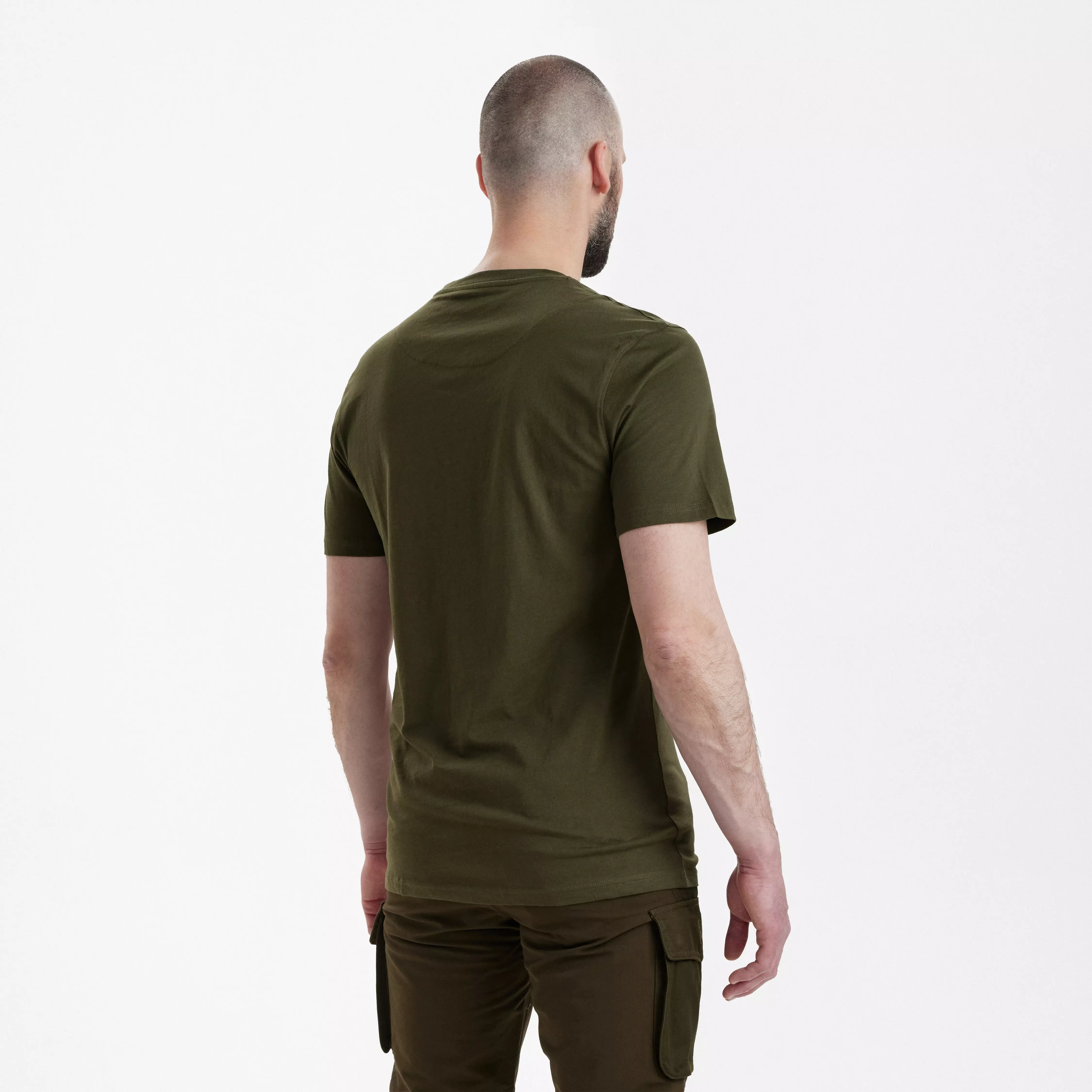 T-Shirt 2 pak - Green/Brown Leaf