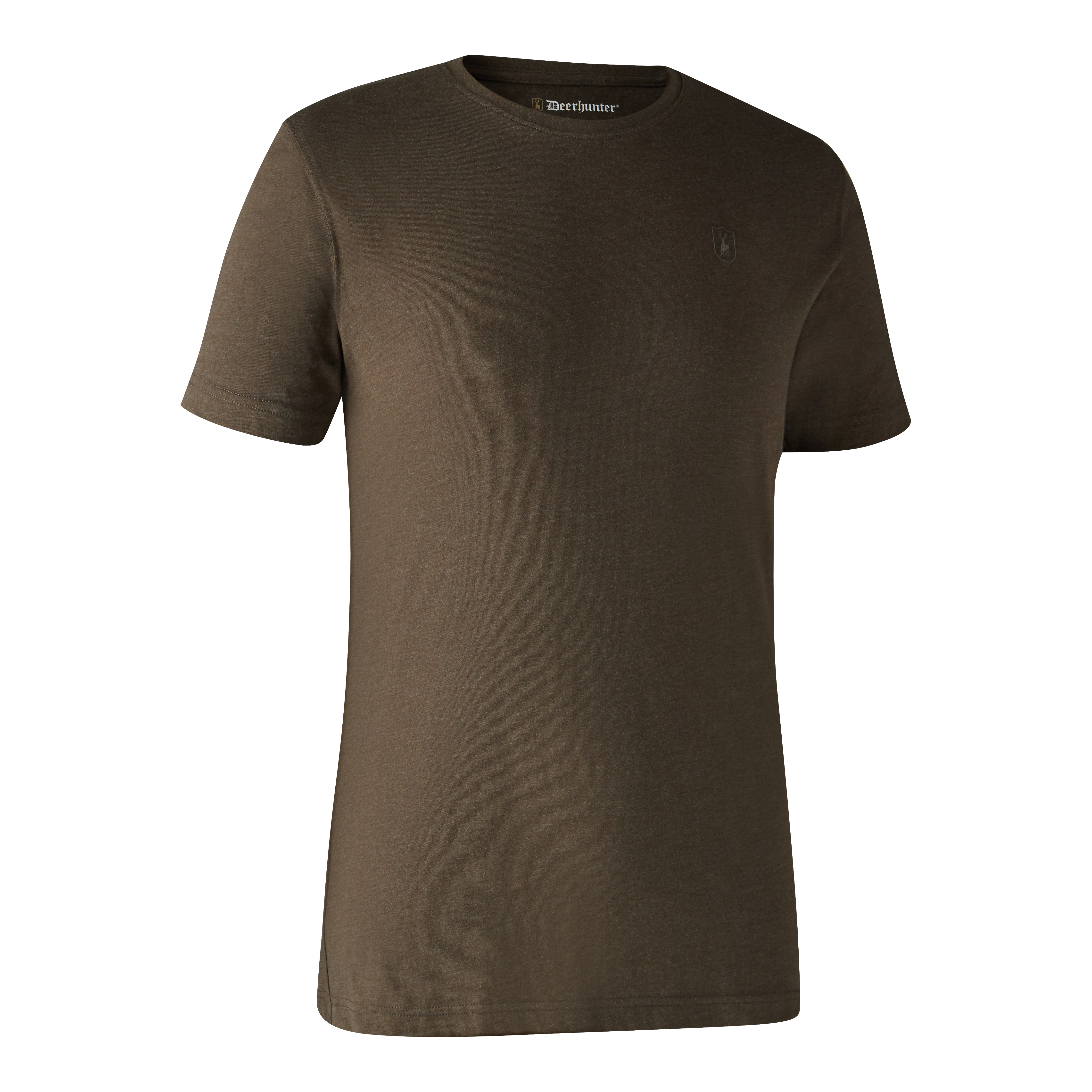 Basic T-Shirt im 2er-Pack - Adventure Green mel/Brown Leaf mel.