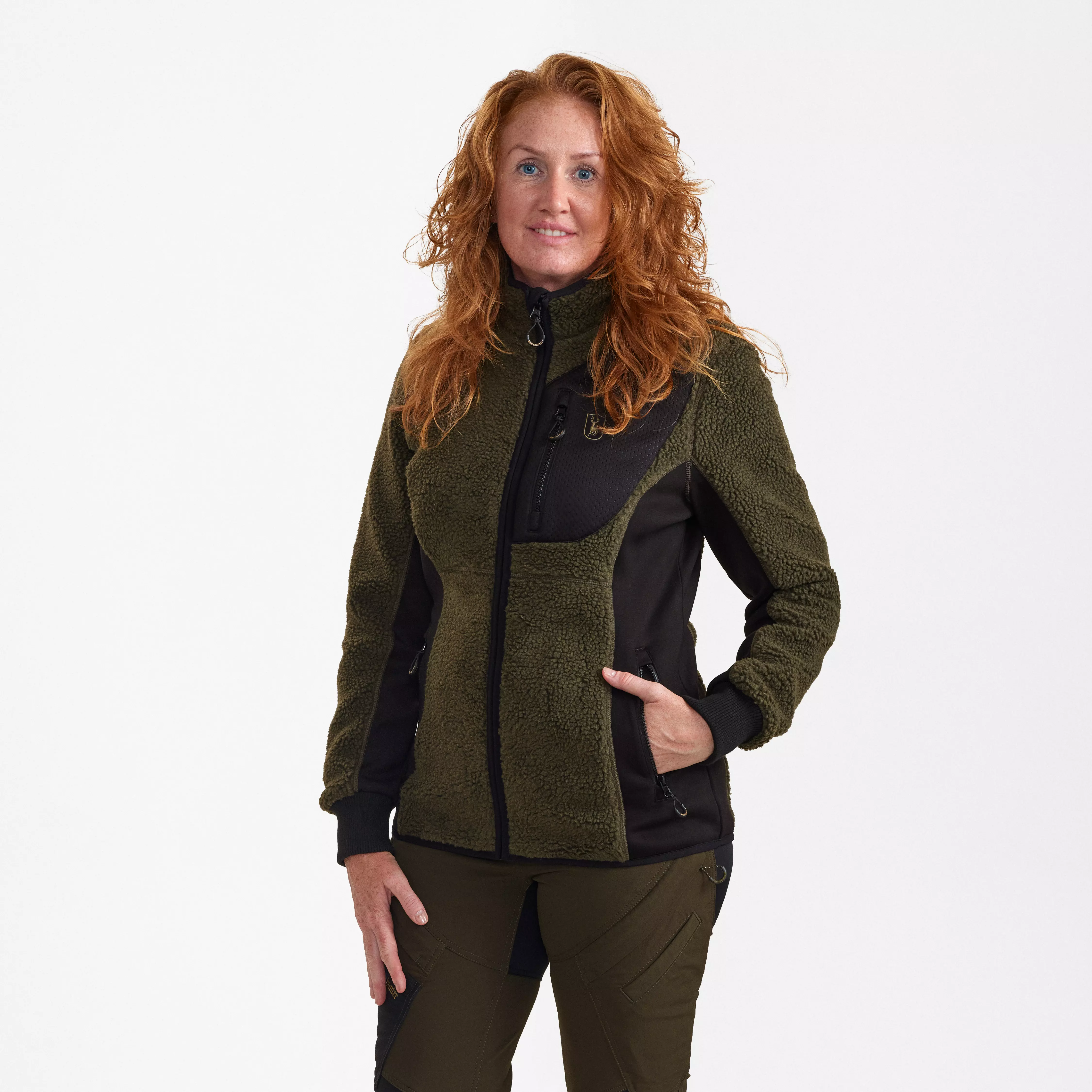 Lady Roja Faserpelzjacke - Adventure Green