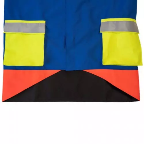 Kruedener Hundeführer-/ Durchgehjacke warnrot/blau/gelb Kruedener Hundeführer-/ Durchgehjacke warnrot/blau/gelb