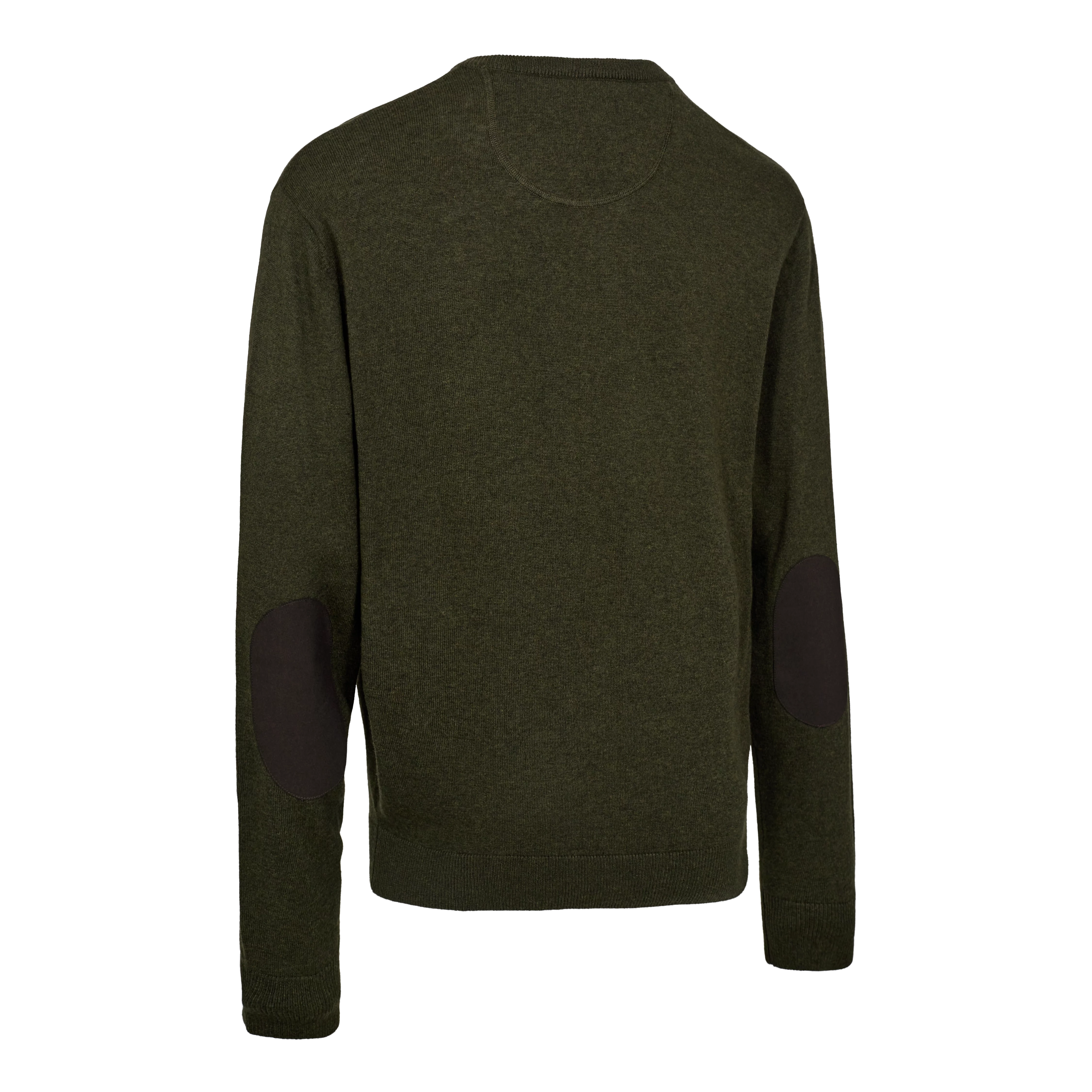 Harrington Strickpullover mit V-Ausschnitt - Forest Ember Melange Harrington Strickpullover mit V-Ausschnitt - Forest Ember Melange