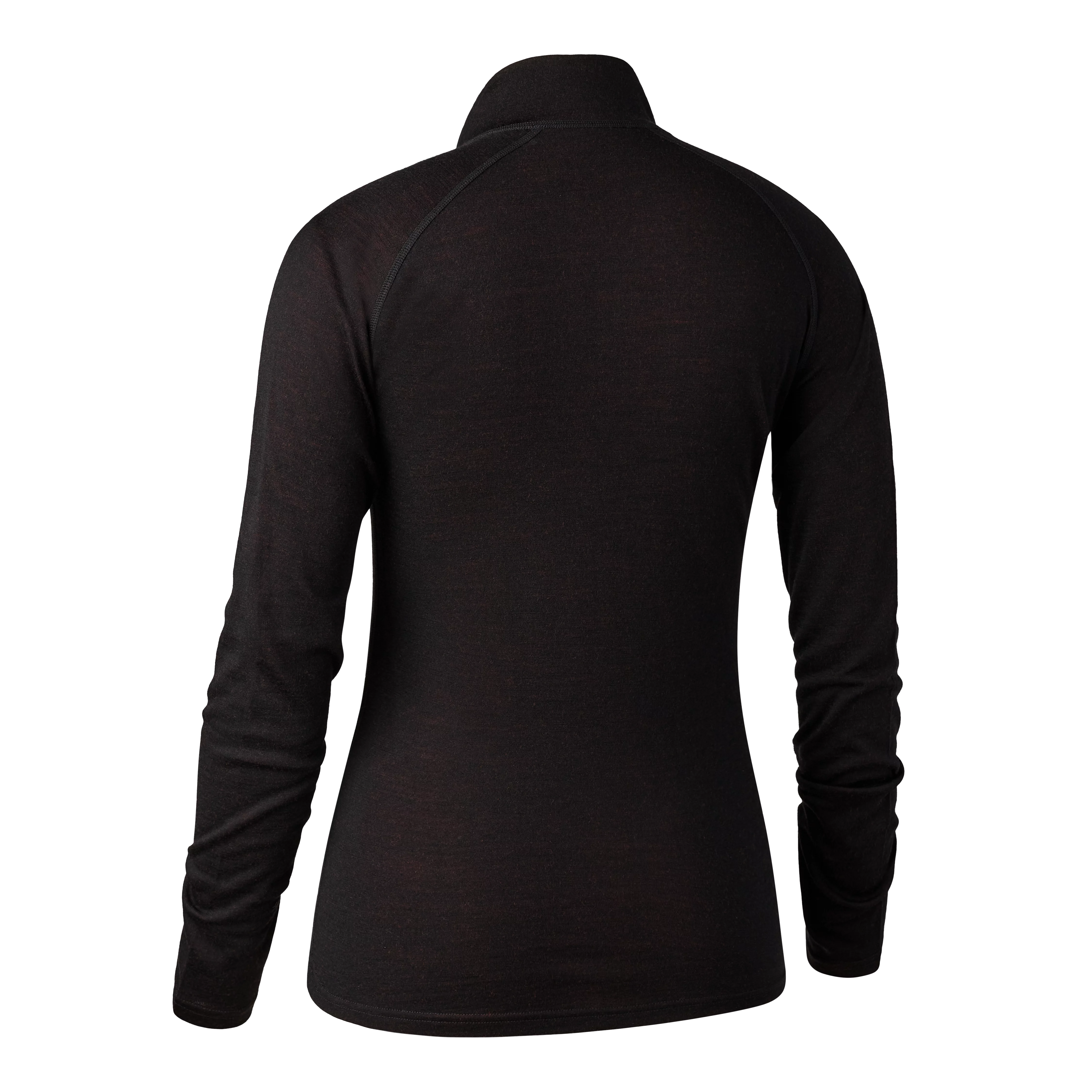 Lady Quinn Merino-Unterhemd mit ½-Reißverschluss - Black Oak