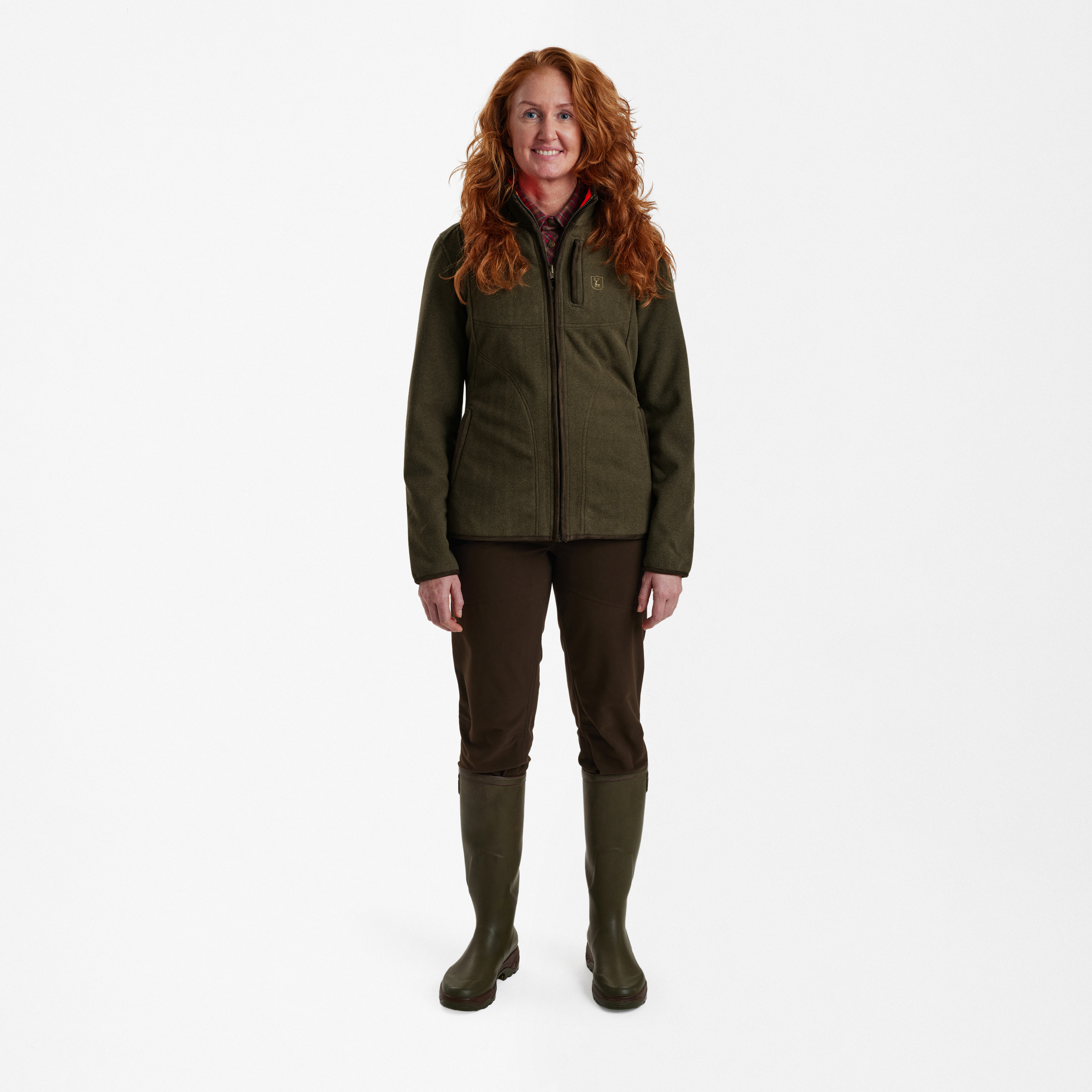Lady Pam Bonded Fleecejacke - wendbar - Orange