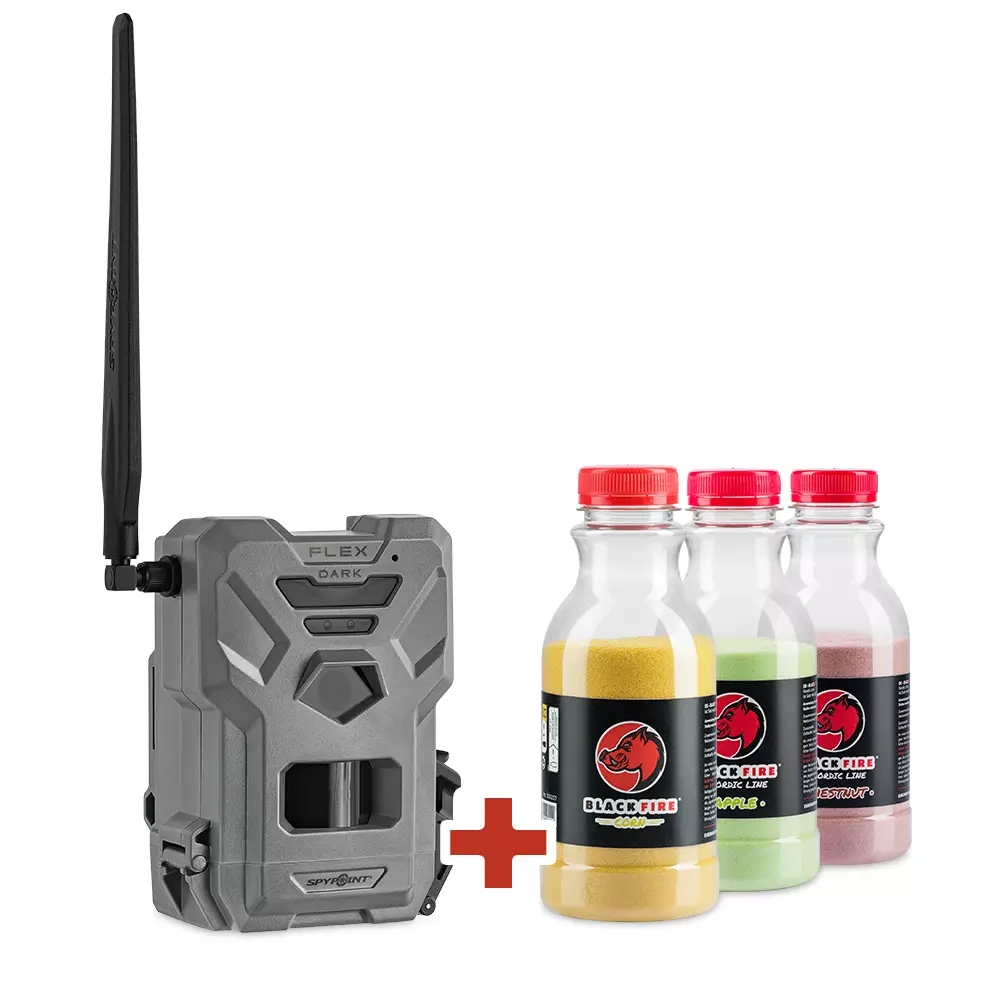 BLACK FLEX Bundle 2 - SPYPOINT FLEX-DARK + BLACK FIRE Nordic Line BLACK FLEX Bundle 2 - SPYPOINT FLEX-DARK + BLACK FIRE Nordic Line