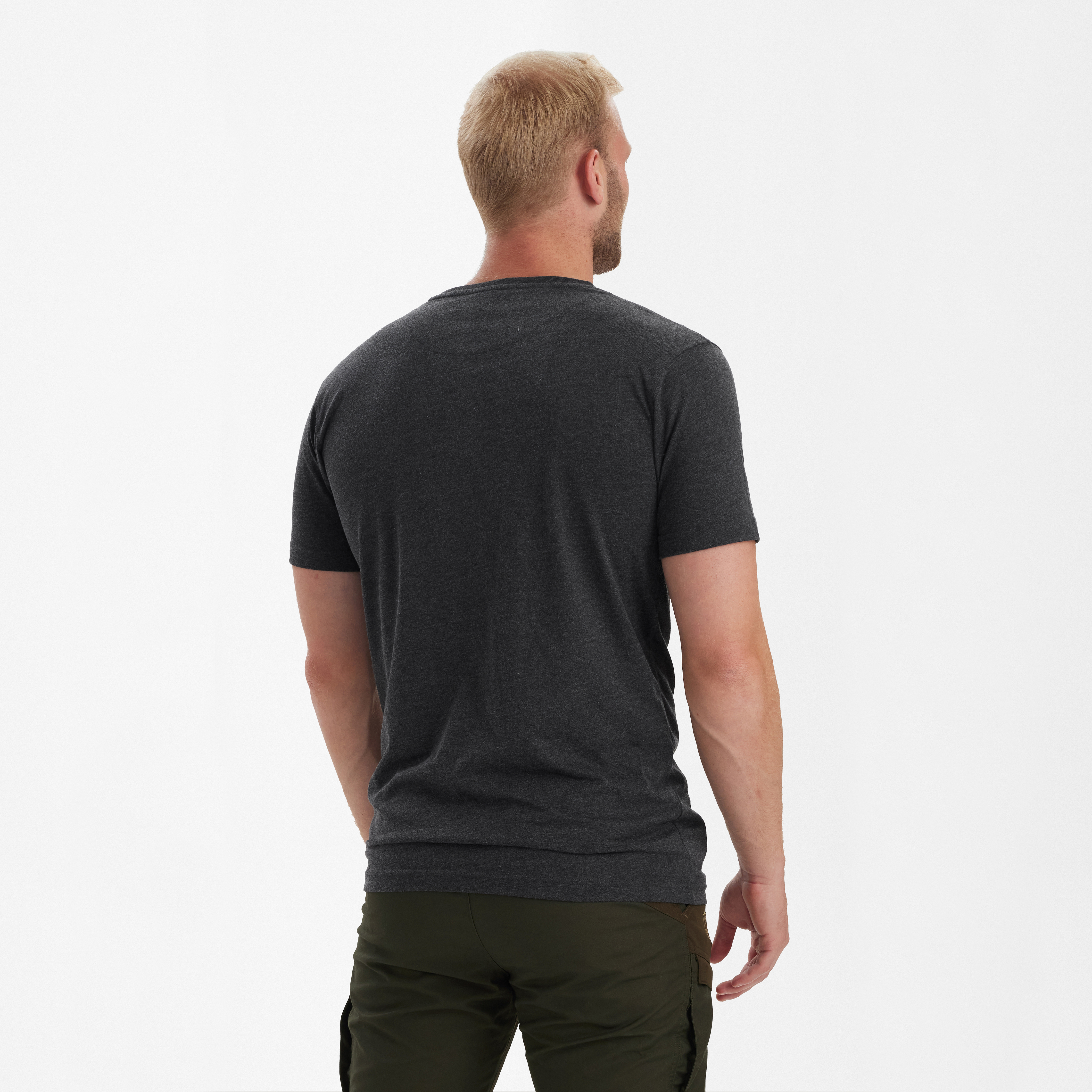 Basic T-Shirt im 2er-Pack - Brown Leaf Melange