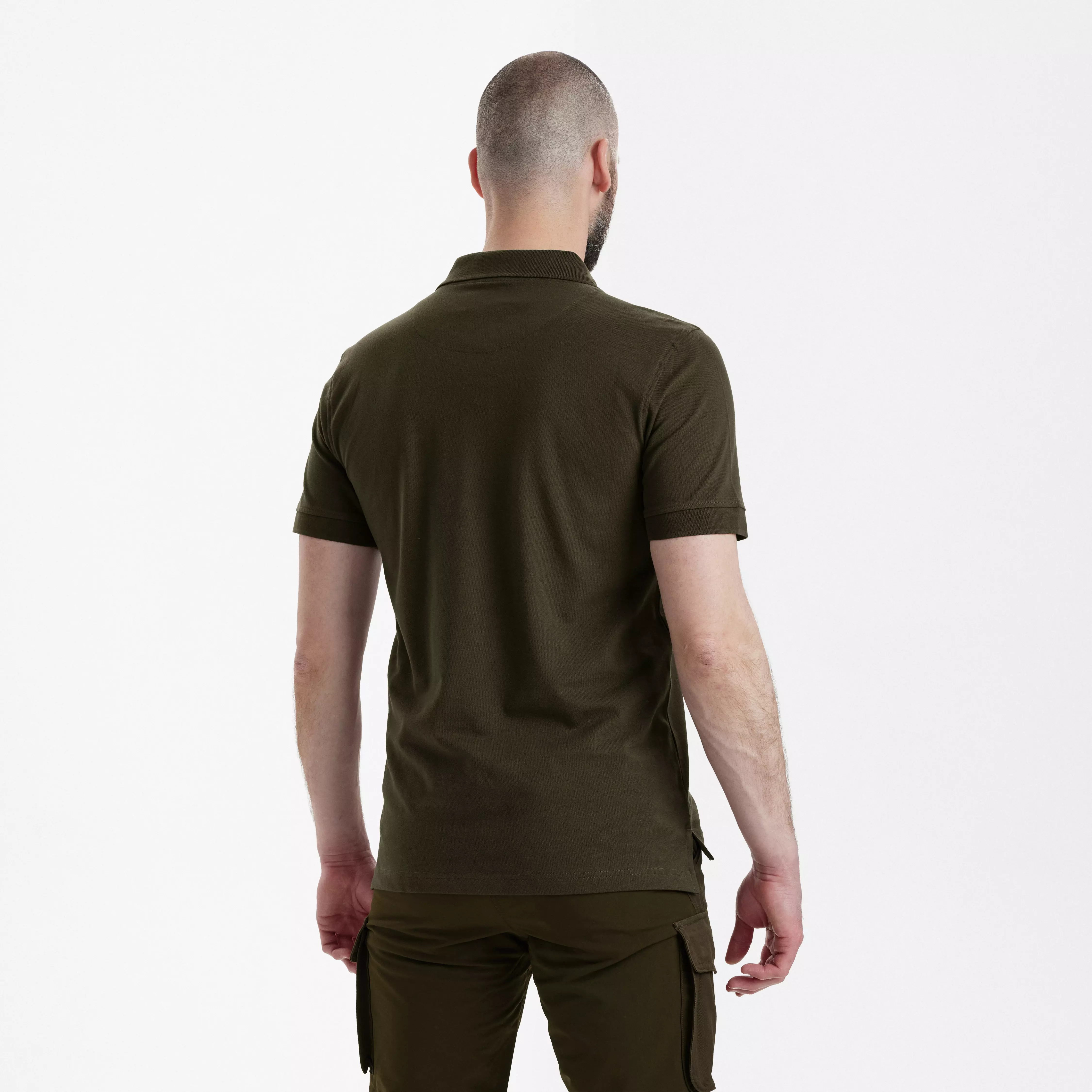 Harris Polo Shirt - Deep Green Harris Polo Shirt - Deep Green