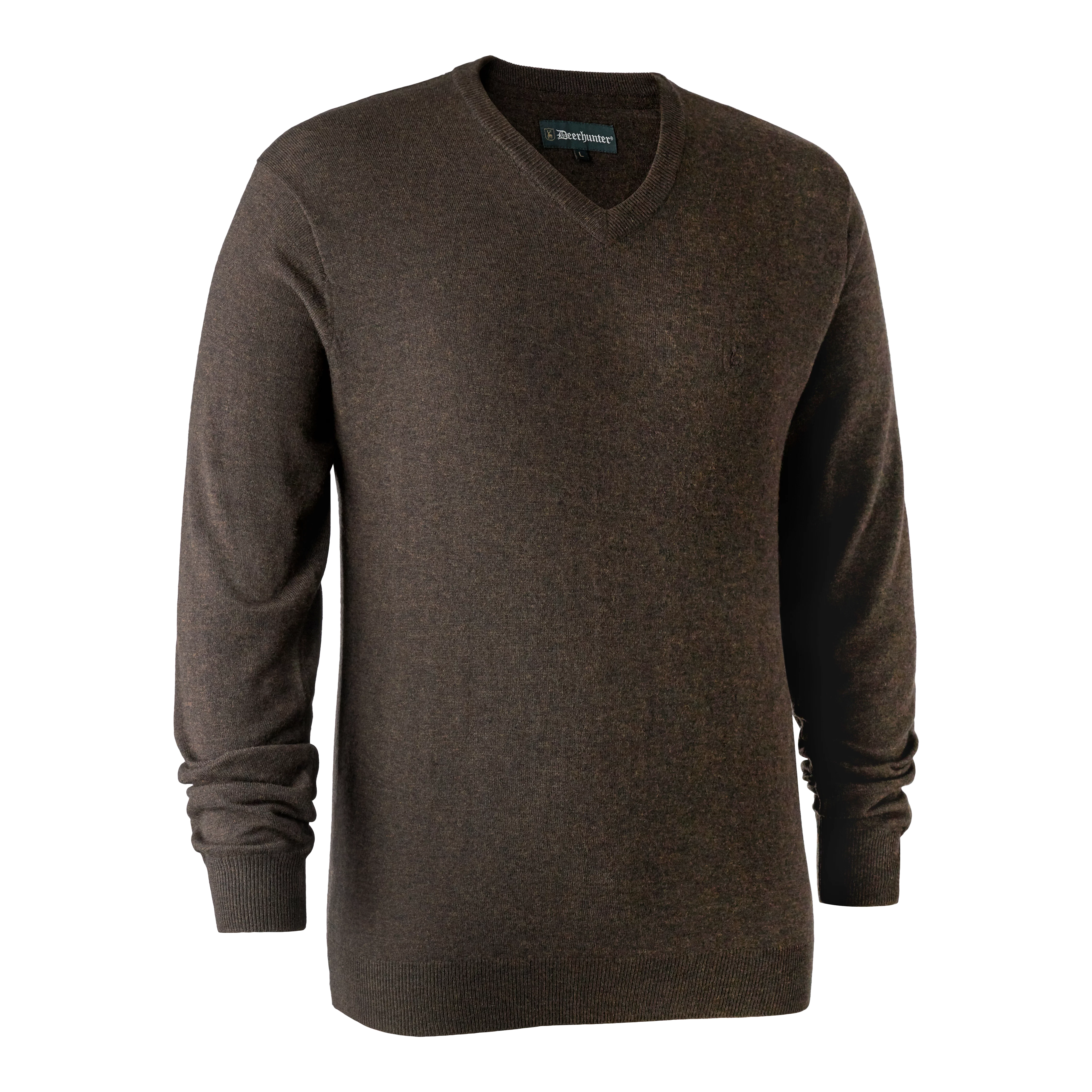 Kingston Pullover mit V-Ausschnitt - Dark Elm Kingston Pullover mit V-Ausschnitt - Dark Elm