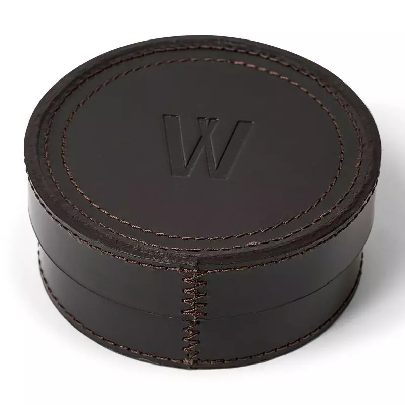 Waidmanns Leder Untersetzer Odin 6x Dunkelbraun