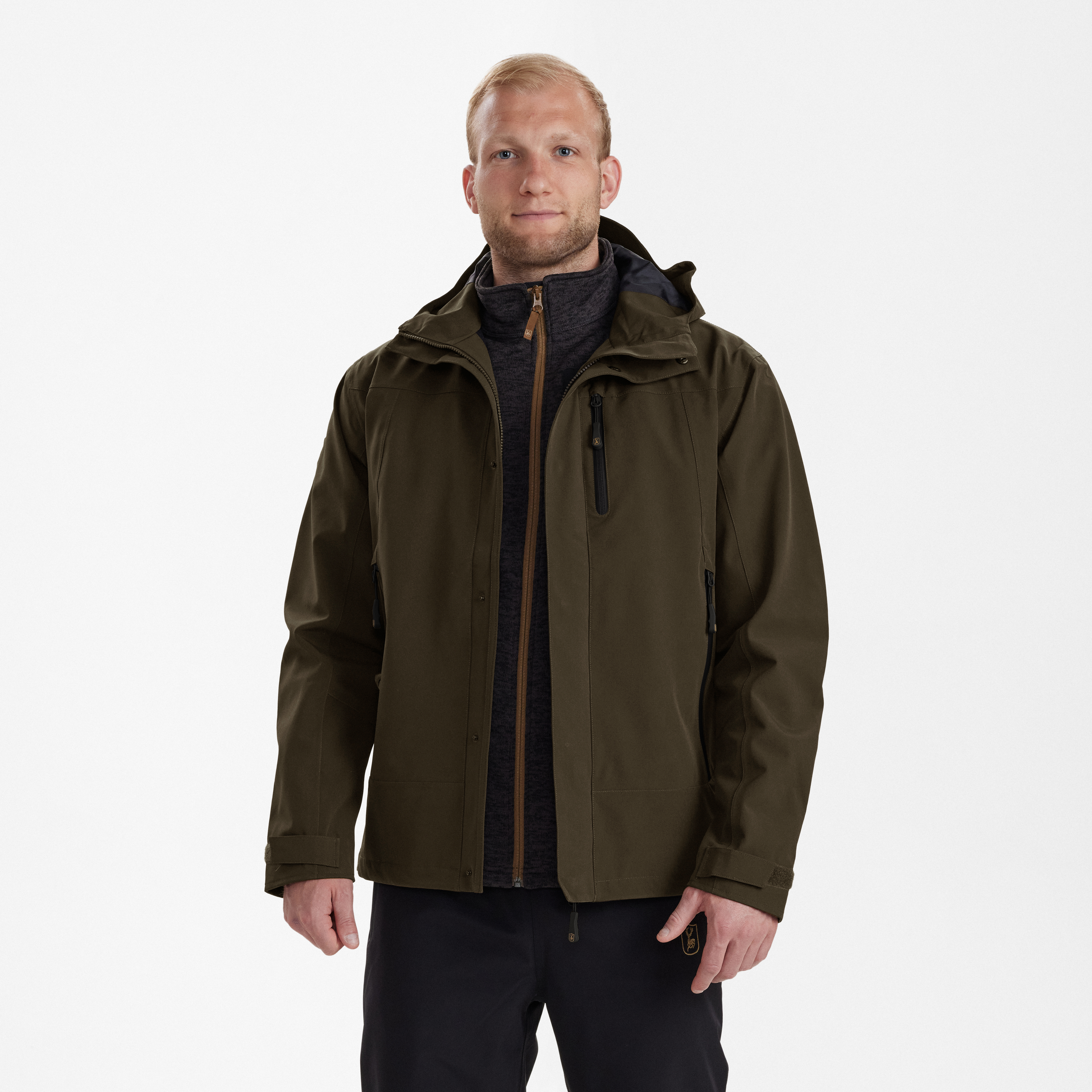 Sarek Shell Jacke mit Kapuze - Fallen Leaf
