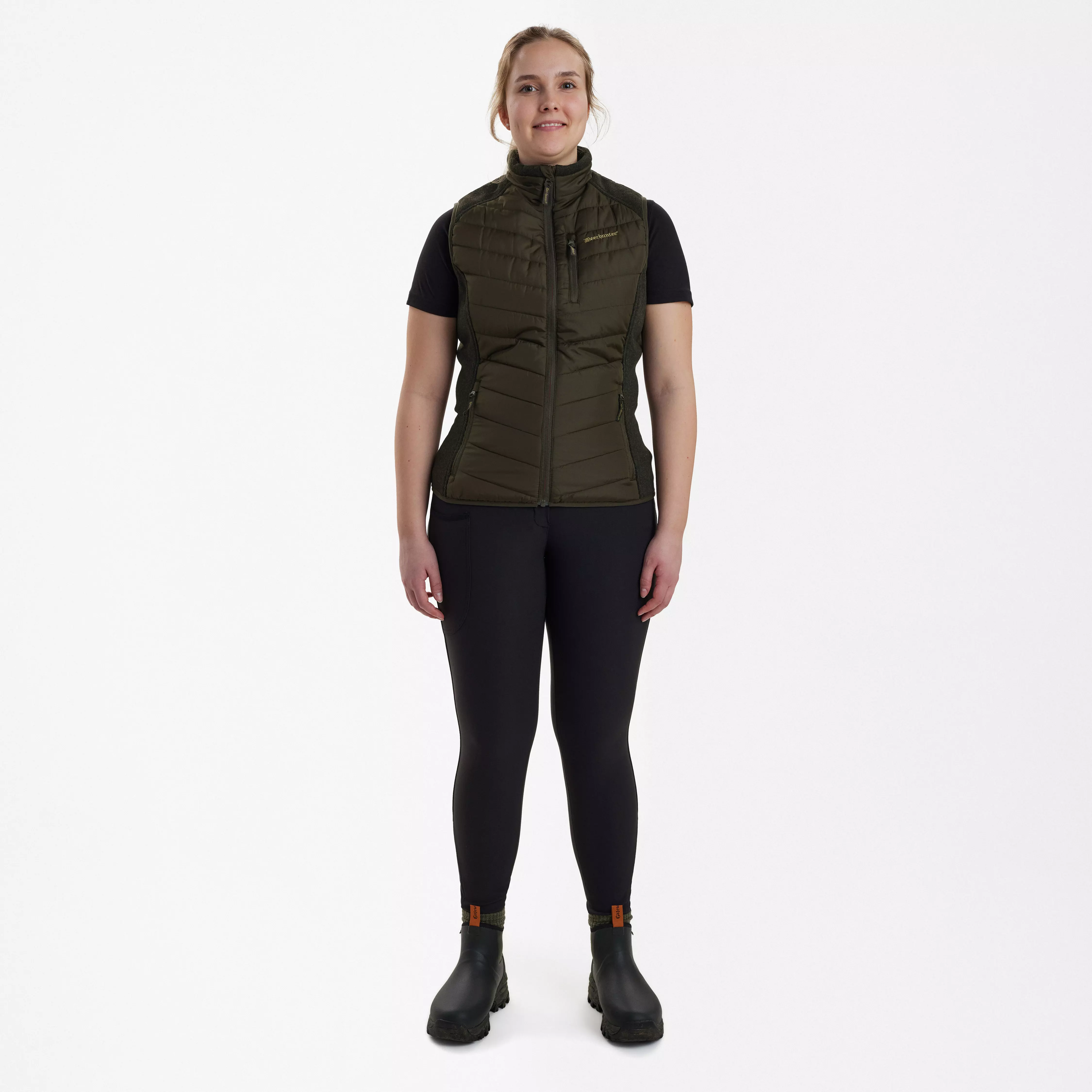 Lady Caroline Wattierte Weste - Timber