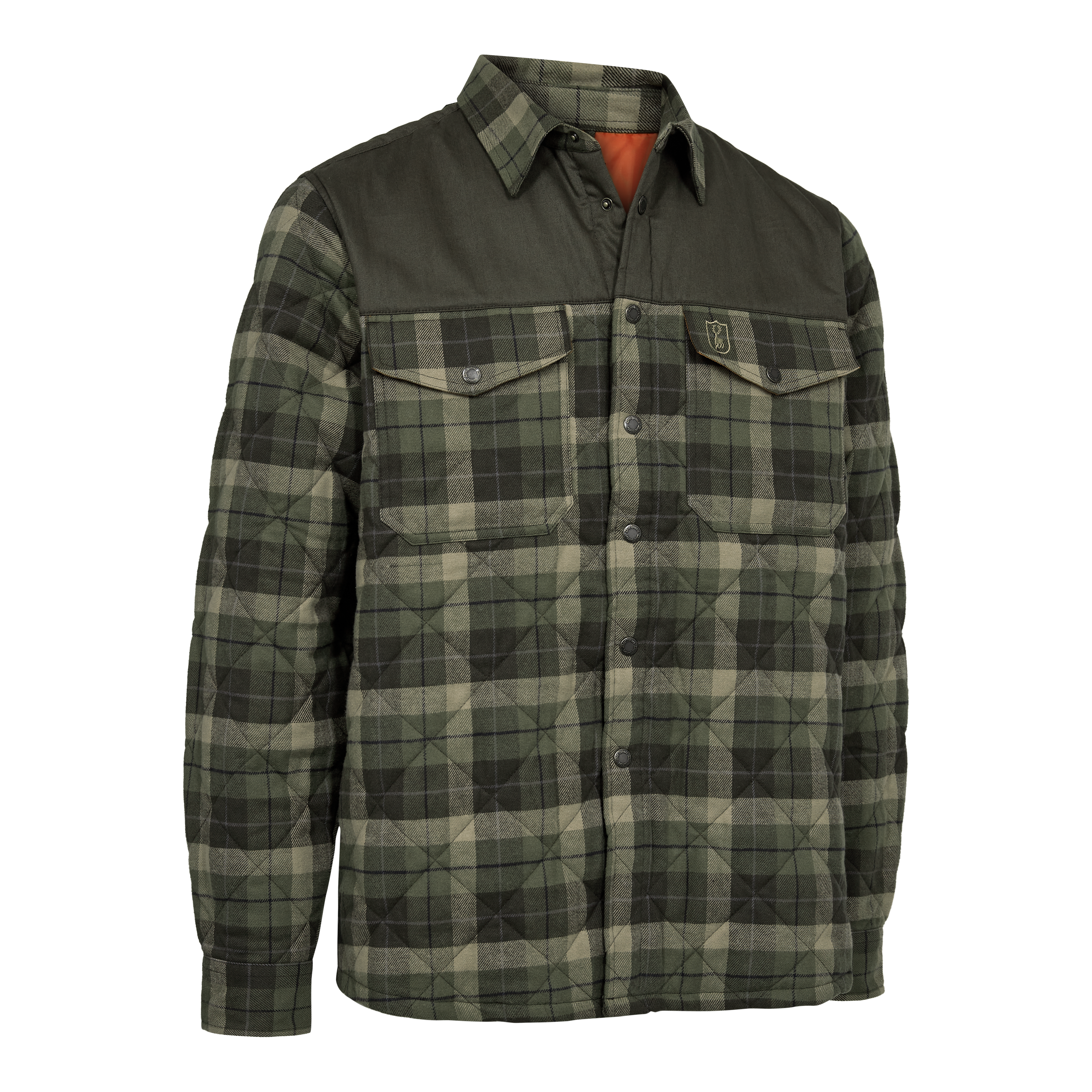 Elbert Gefütterte Hemdjacke - Green Check