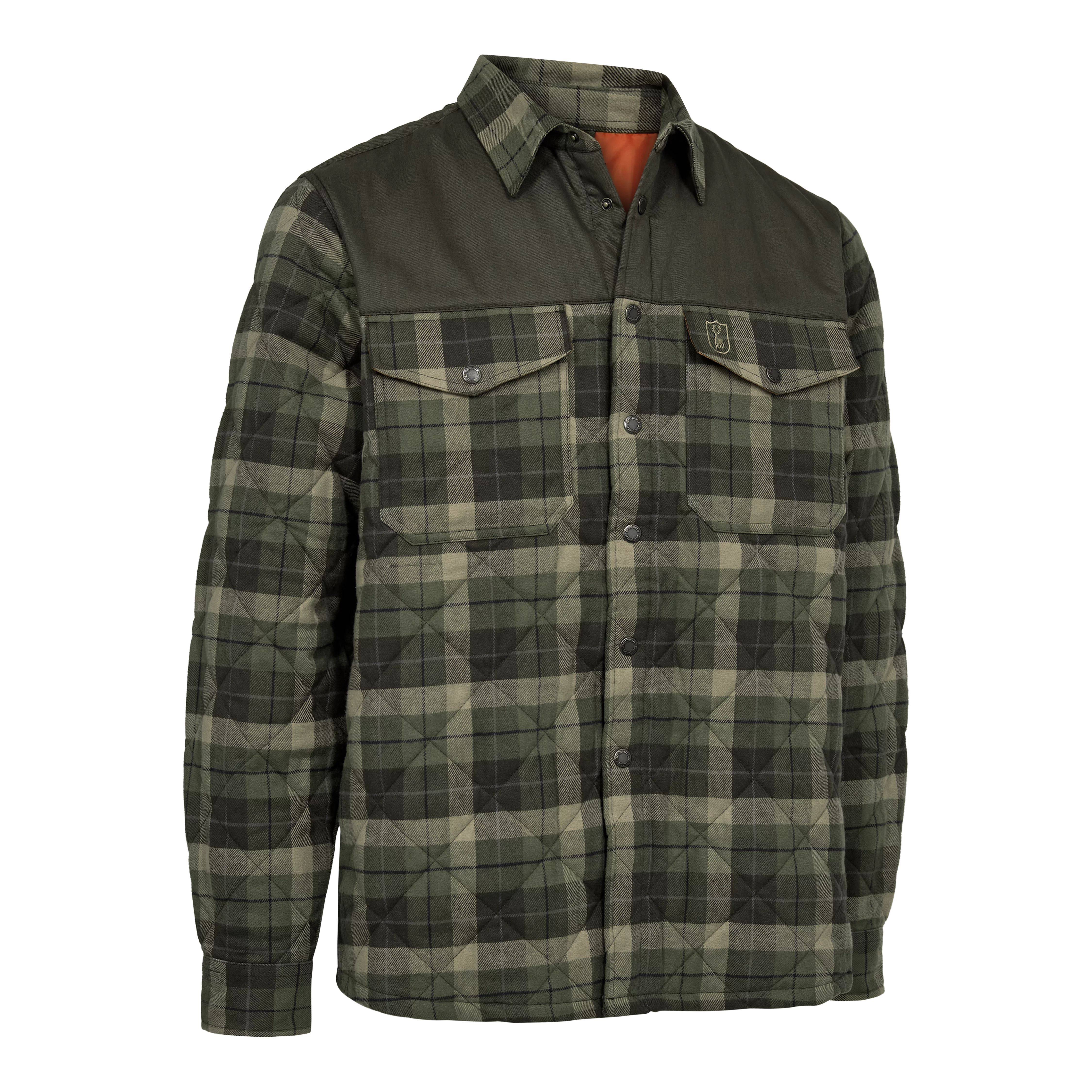 Elbert Gefütterte Hemdjacke - Green Check