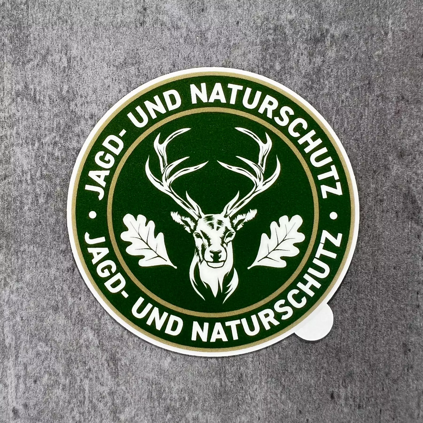 Jagdaufkleber "Jagd- und Naturschutz" Hirsch Logo
