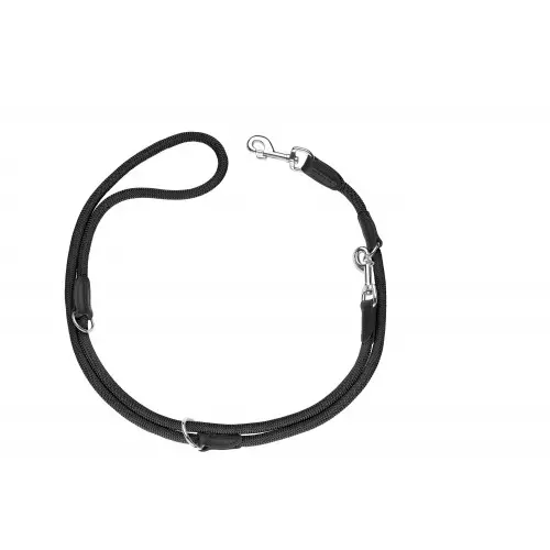 Hunter Verstellbare Führleine Freestyle Schwarz/Tau Hunter Verstellbare Führleine Freestyle Schwarz/Tau