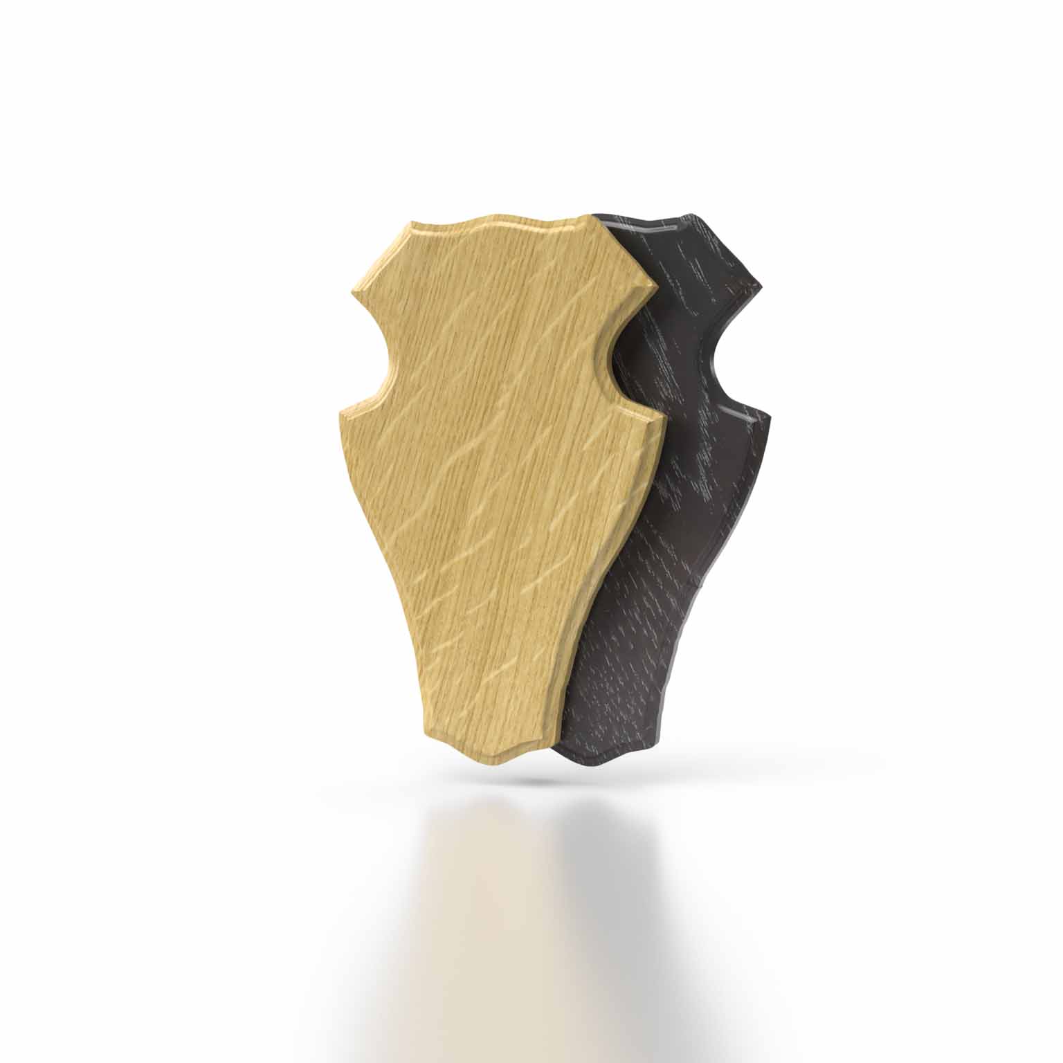 Rehbockbrett Eiche 1 - 22x13 cm Dunkel