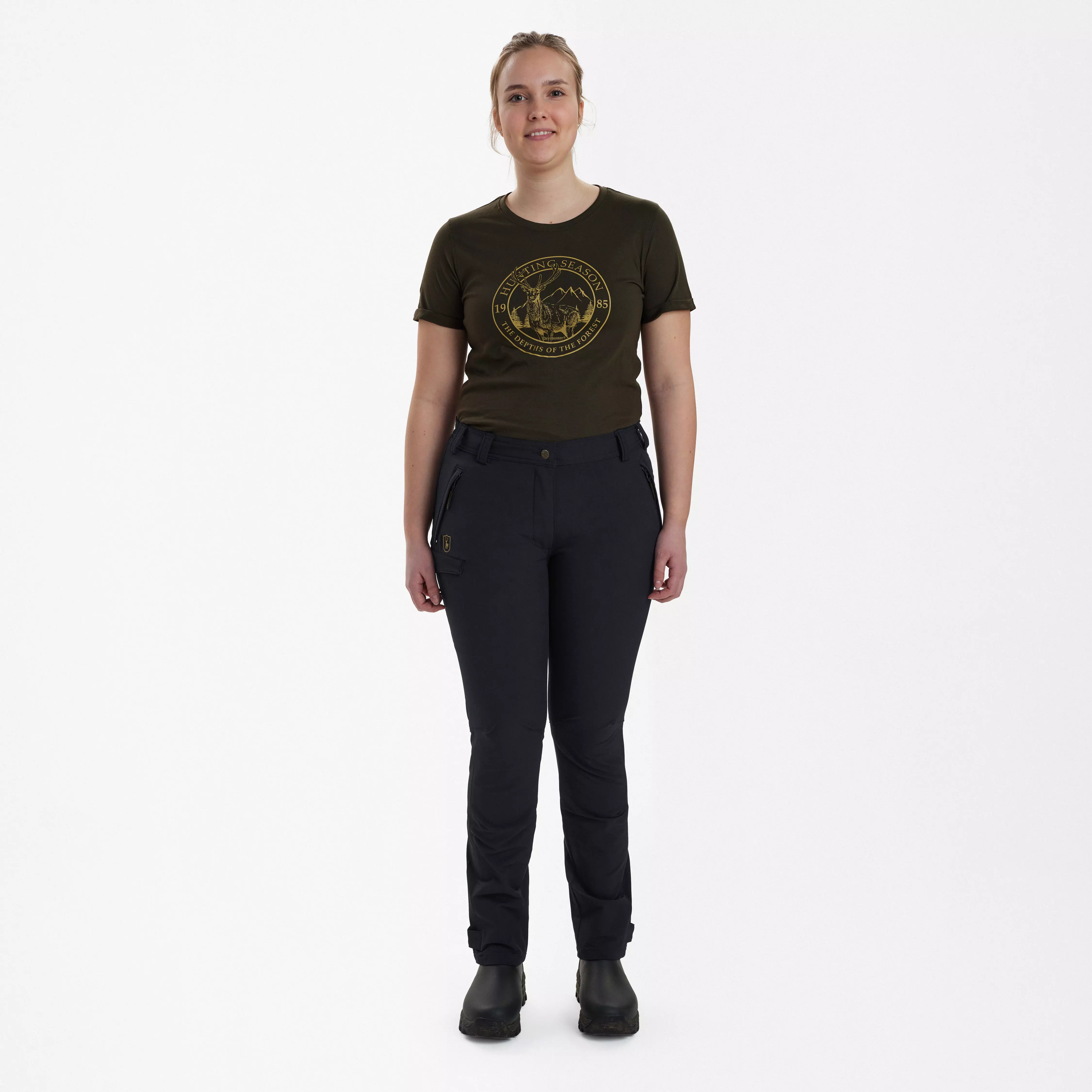 Lady Ann Full Stretch Hose - Black