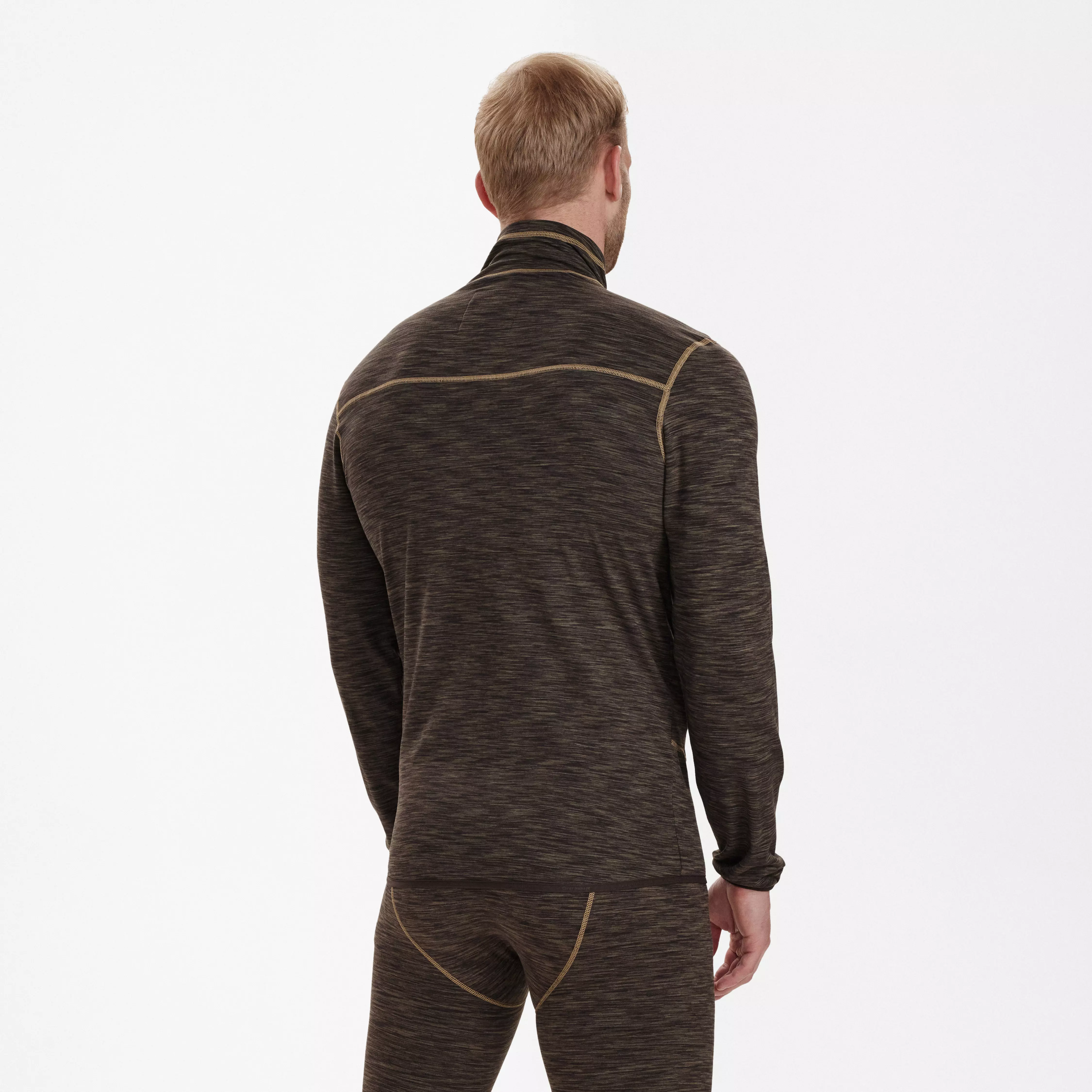 Norden Insulated Fleece - Brown Melange Norden Insulated Fleece - Brown Melange