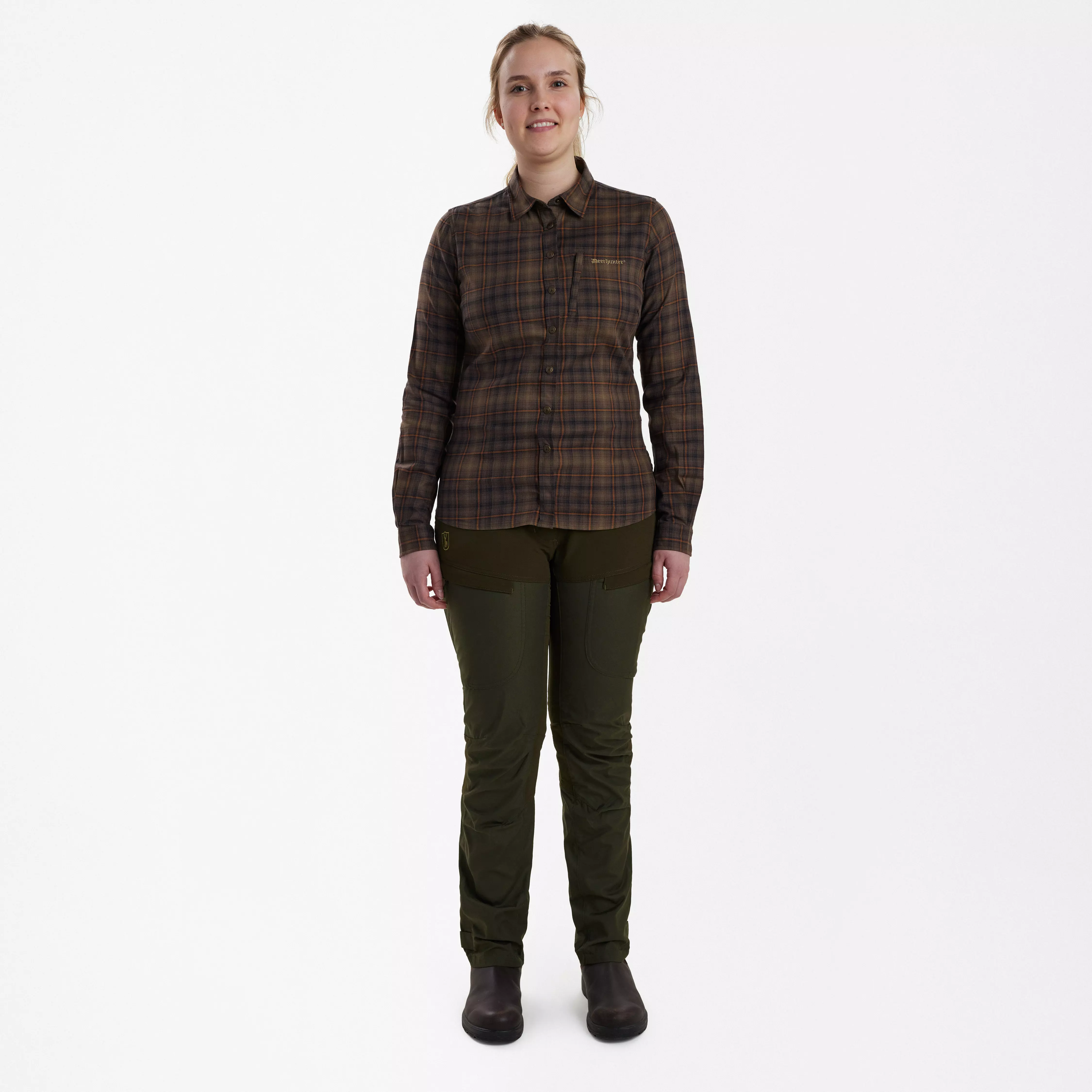 Lady Emery Hemd - Green Check