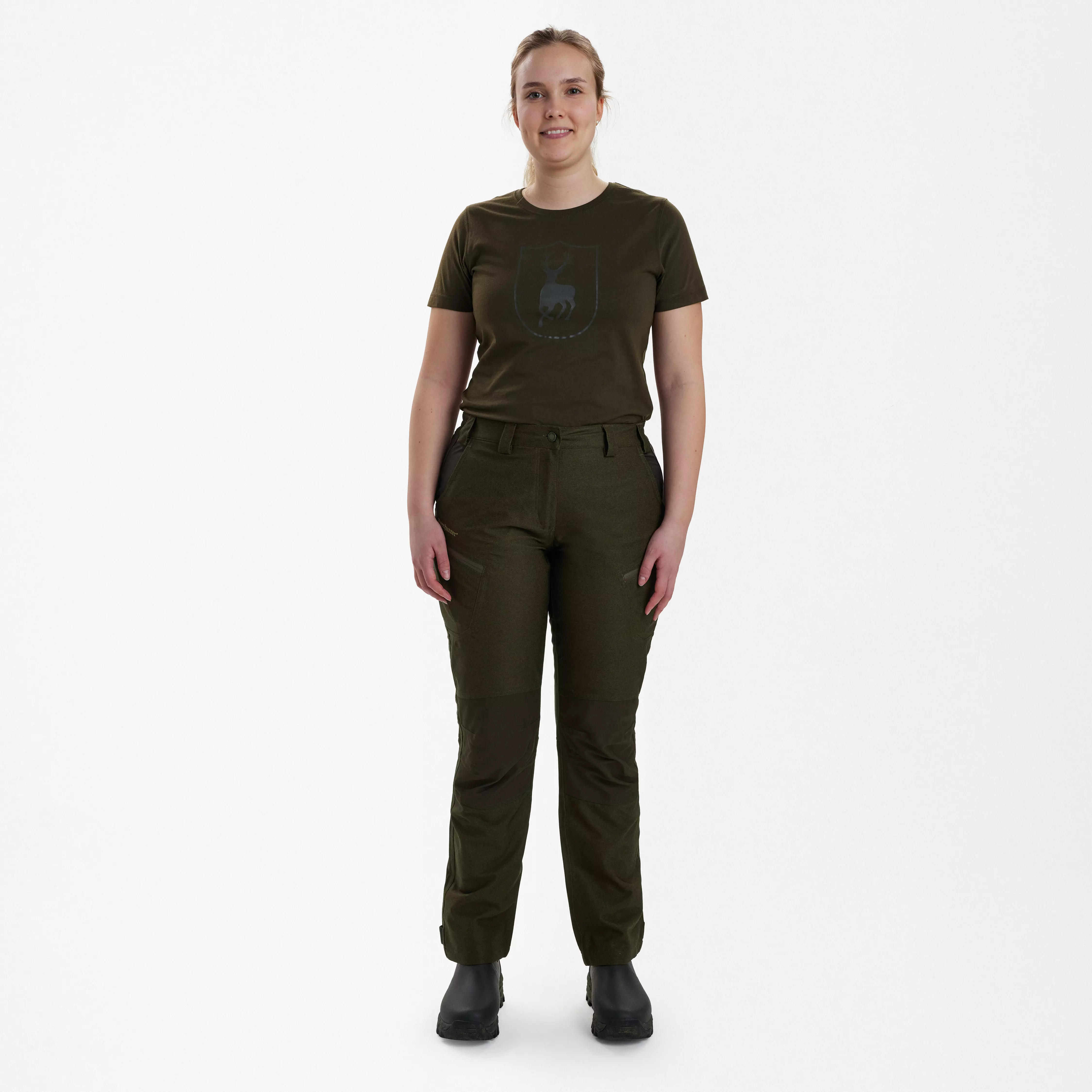 Lady Chasse Hose - Olive Night melange