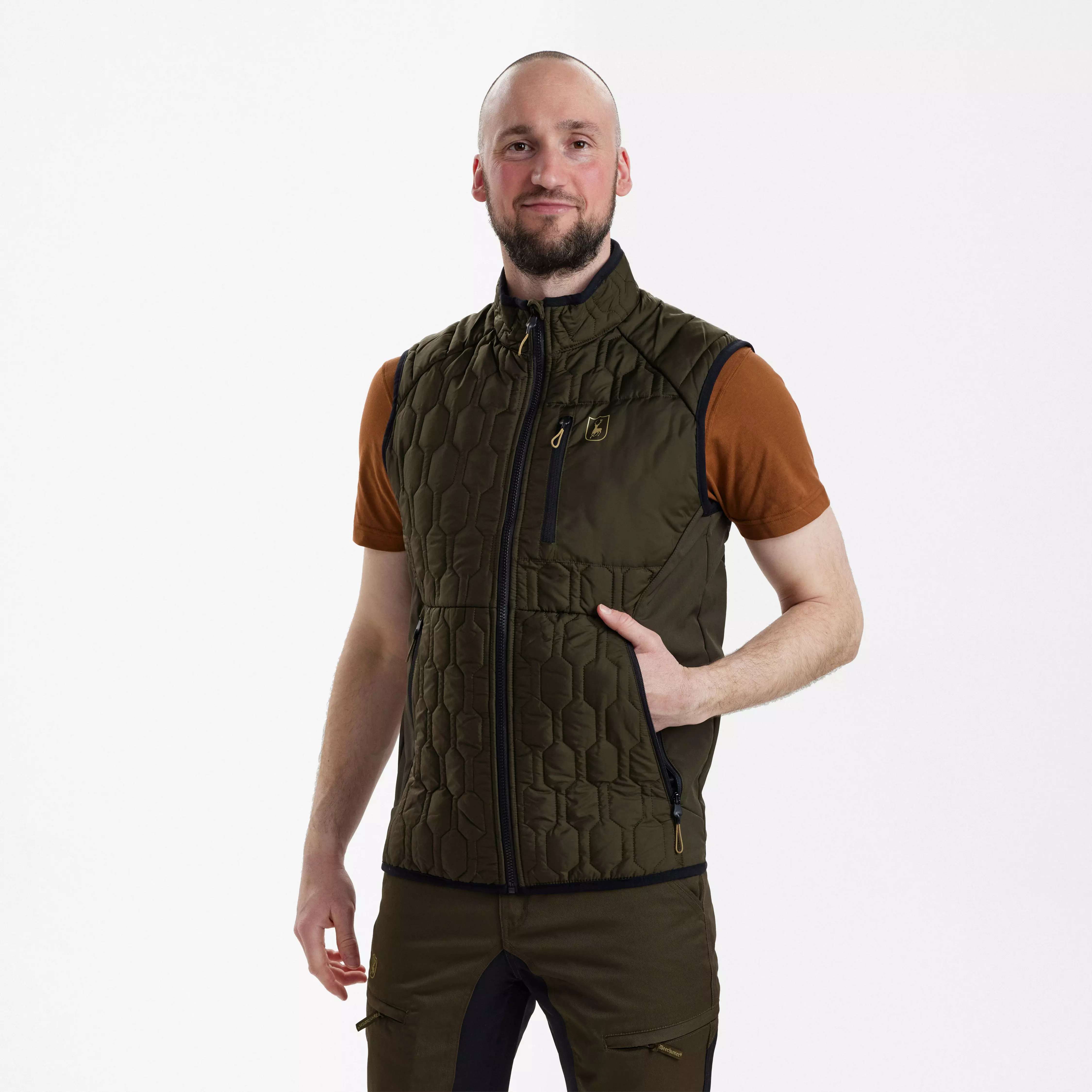 Mossdale Steppweste - Forest Green