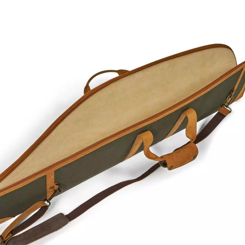 Waidmanns Leder/Canvas Futteral Atlas Cafe/Olive