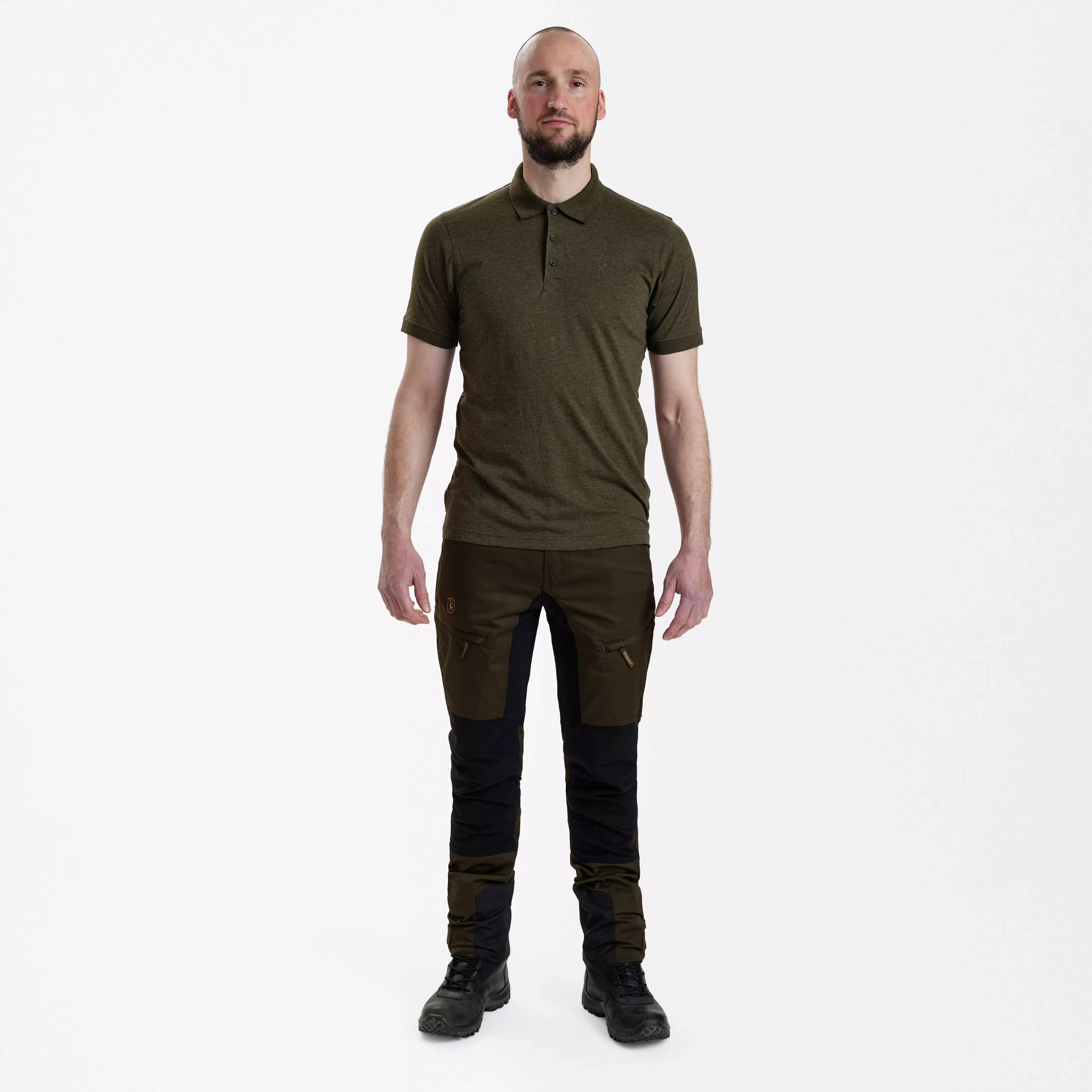 Gunnar Polo Hemd - Adventure Green Melange