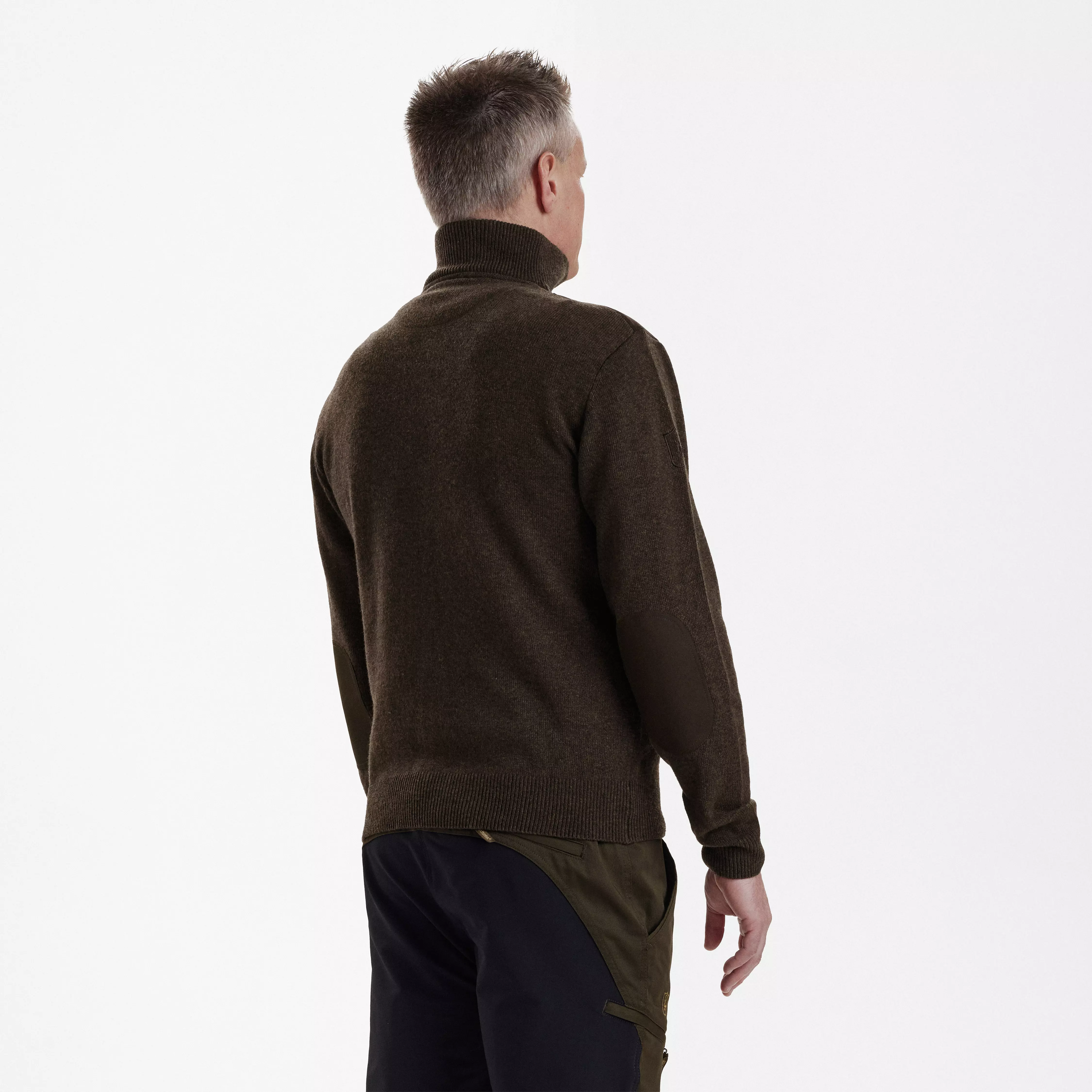Sheffield Strick mit Reissverschluss - Dark Elm