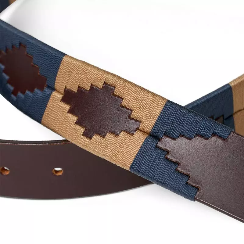 Waidmanns Unisex Pologürtel Monty Blau Beige